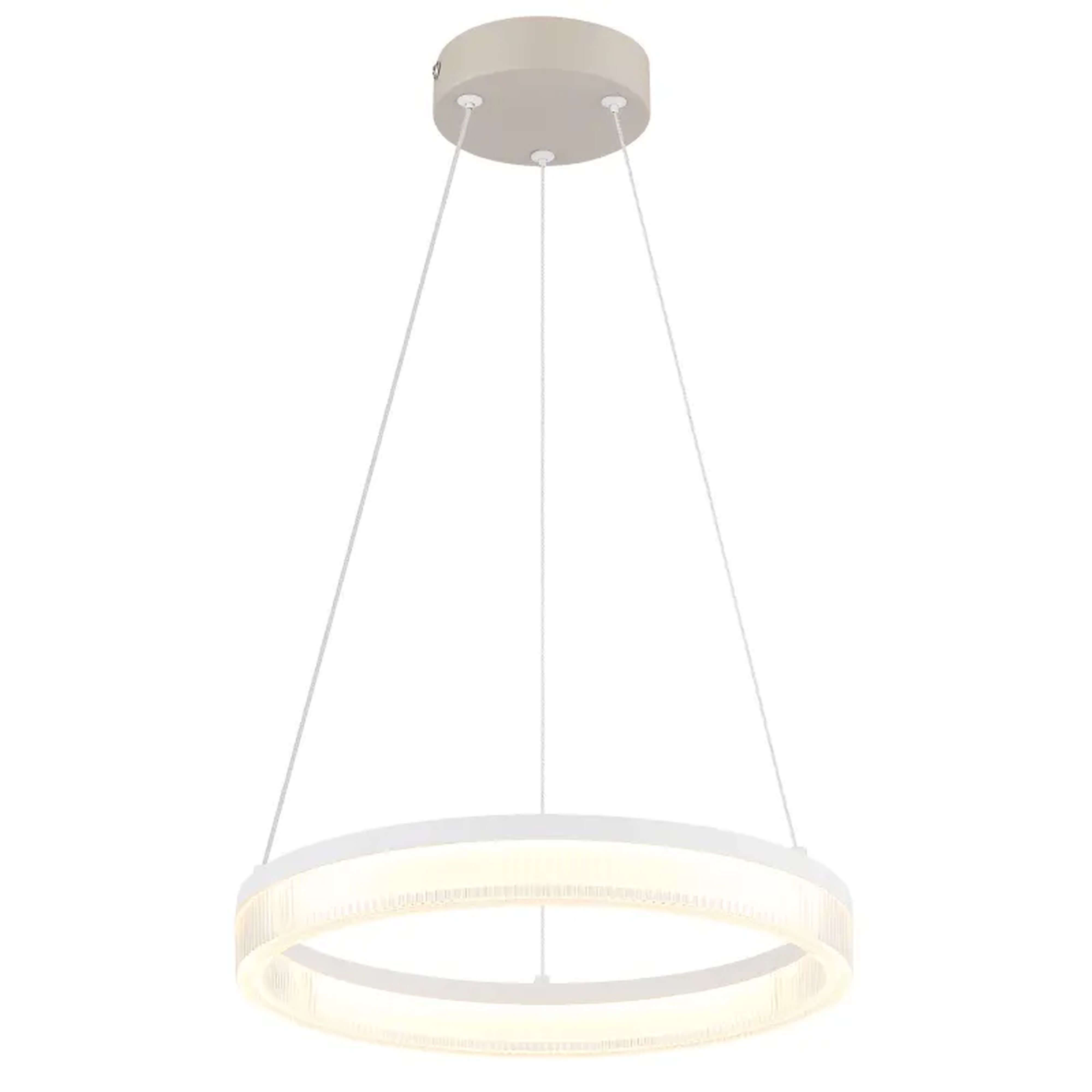 Globo Lighting Zara lampă suspendată 1x16 W alb-nisip 48046H