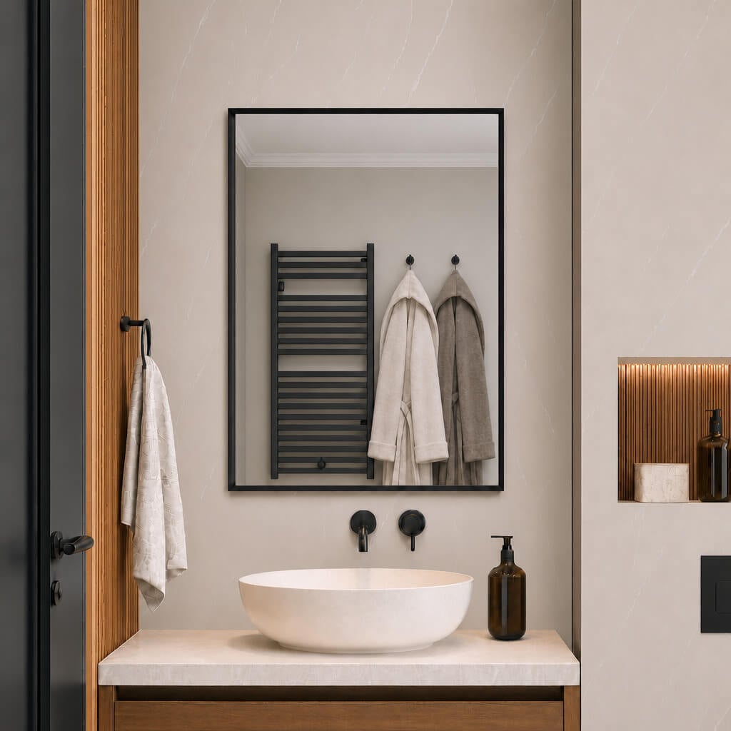 Baltica Design Aluma oglindă 60x80 cm dreptunghiular negru 5904107933498