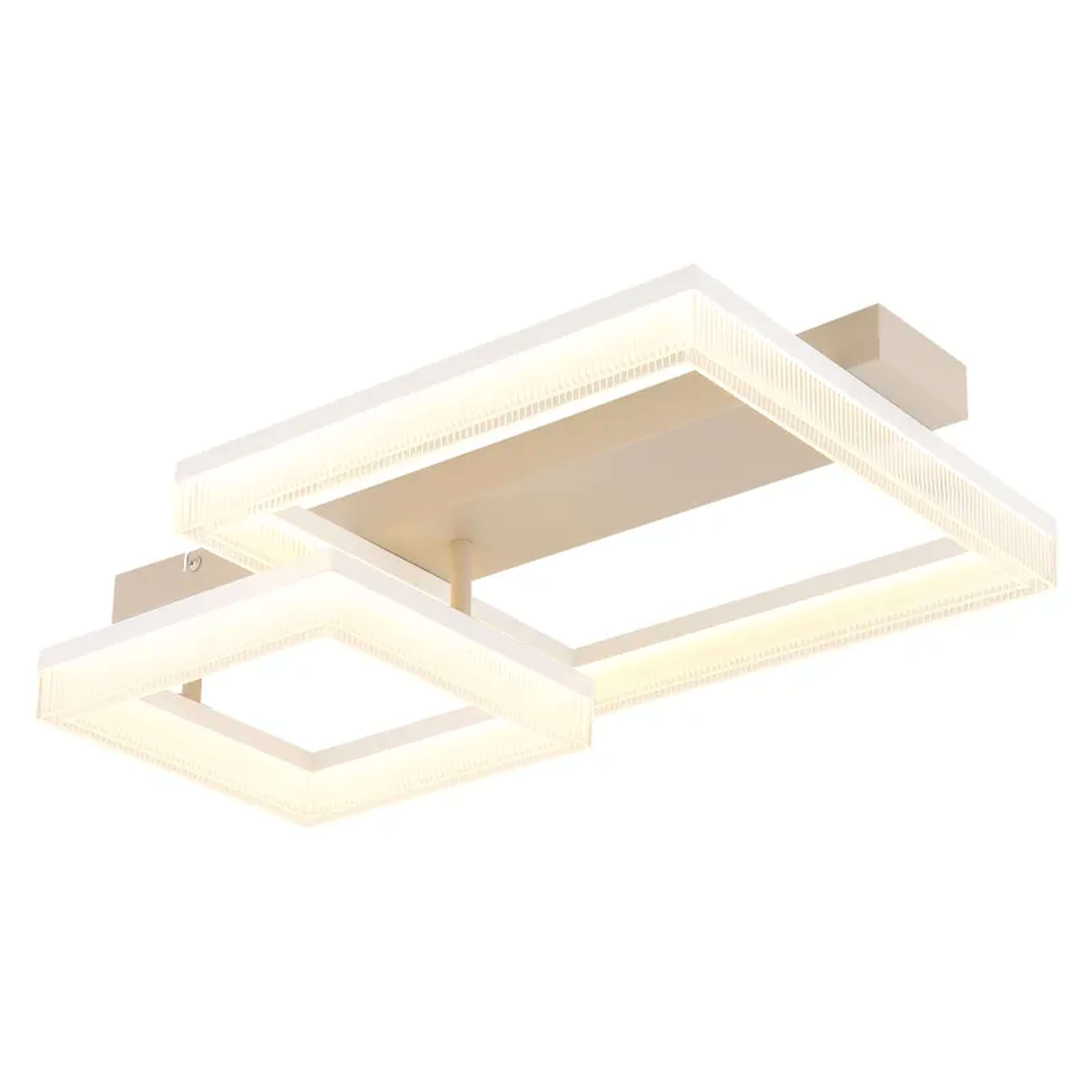 Globo Lighting Zara lampă de tavan 2x24 W alb-nisip 48047D1