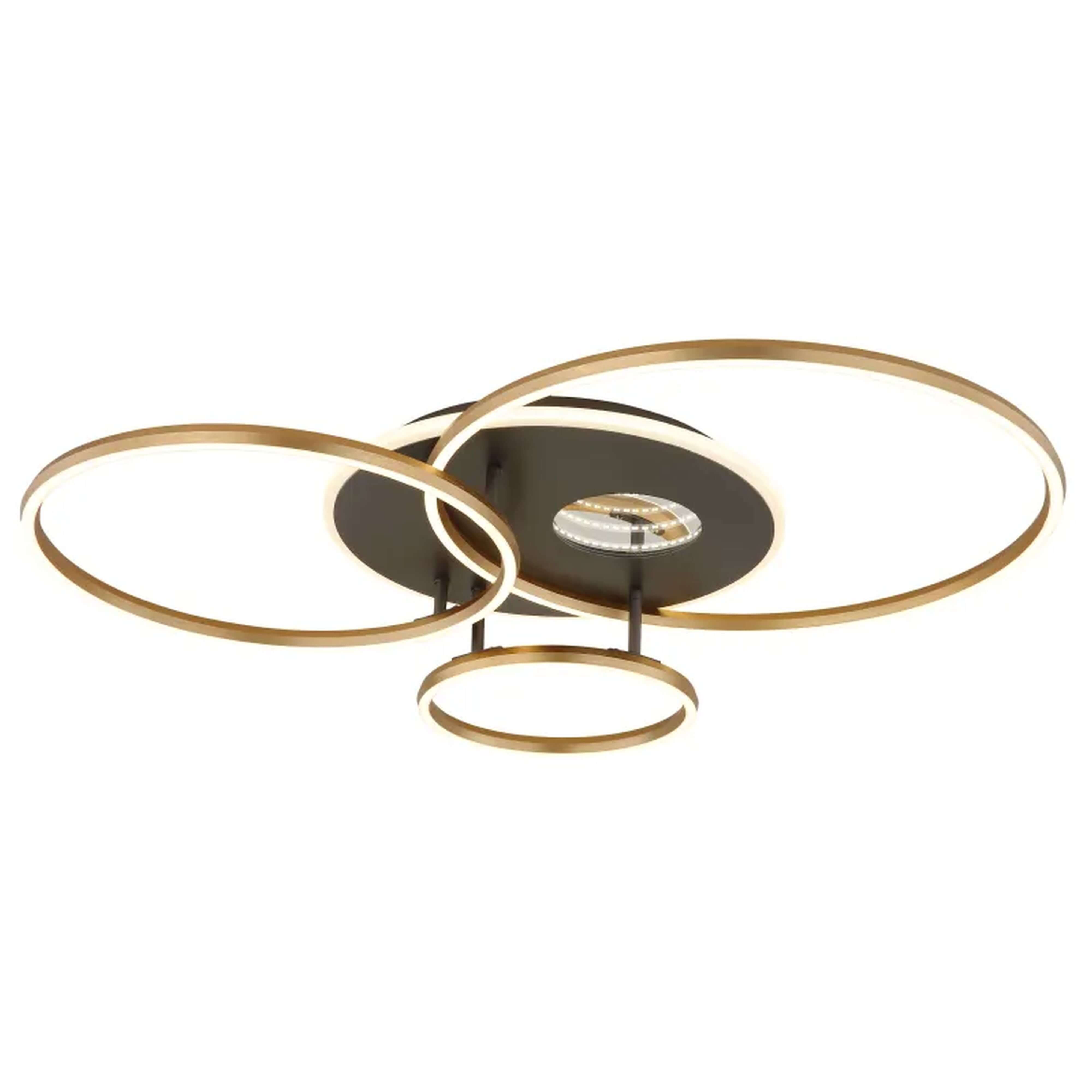 Globo Lighting Invertina lampă de tavan 4x54 W alb-negru-auriu 48466-54
