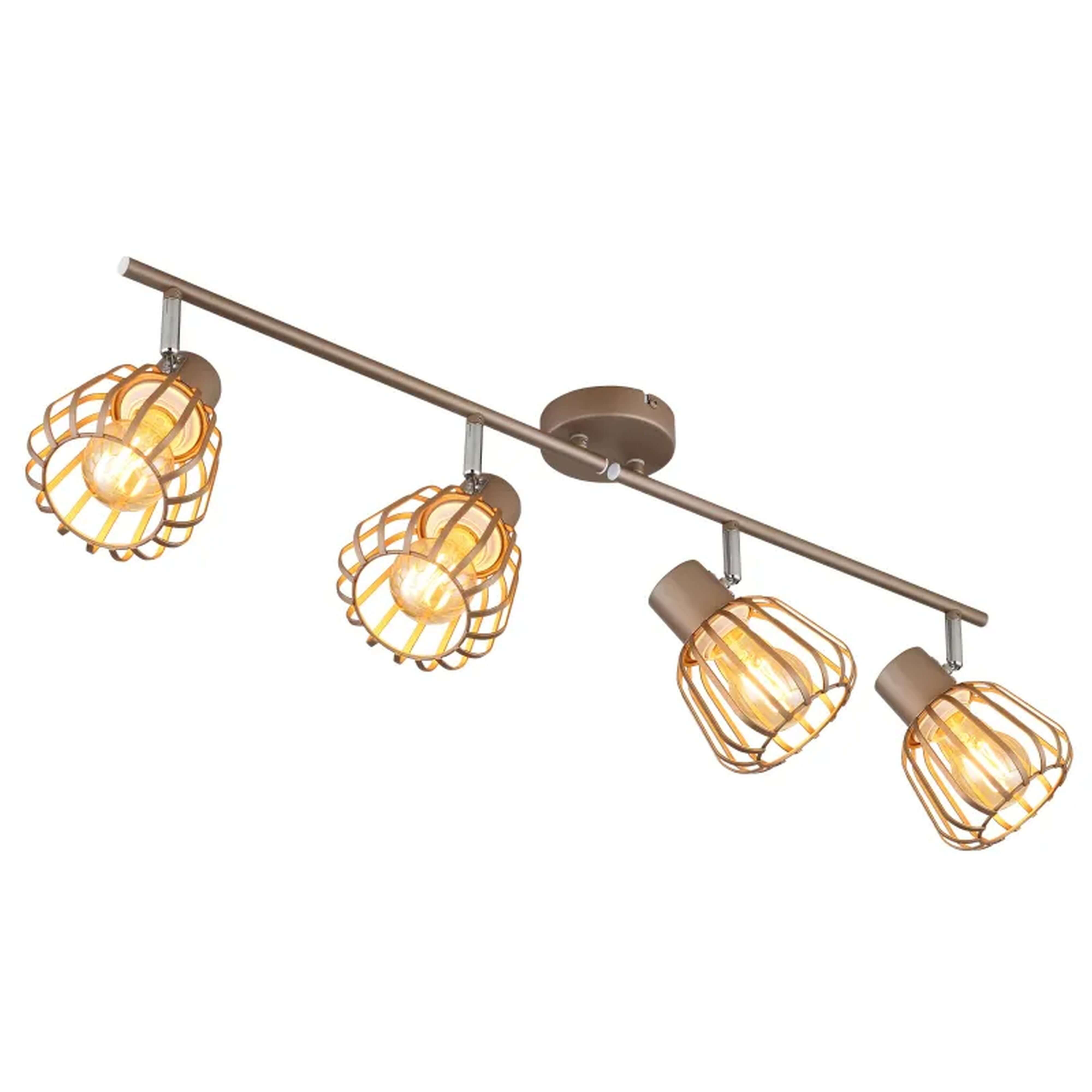Globo Lighting Olin lampă de tavan 4x40 W maro 54663-4