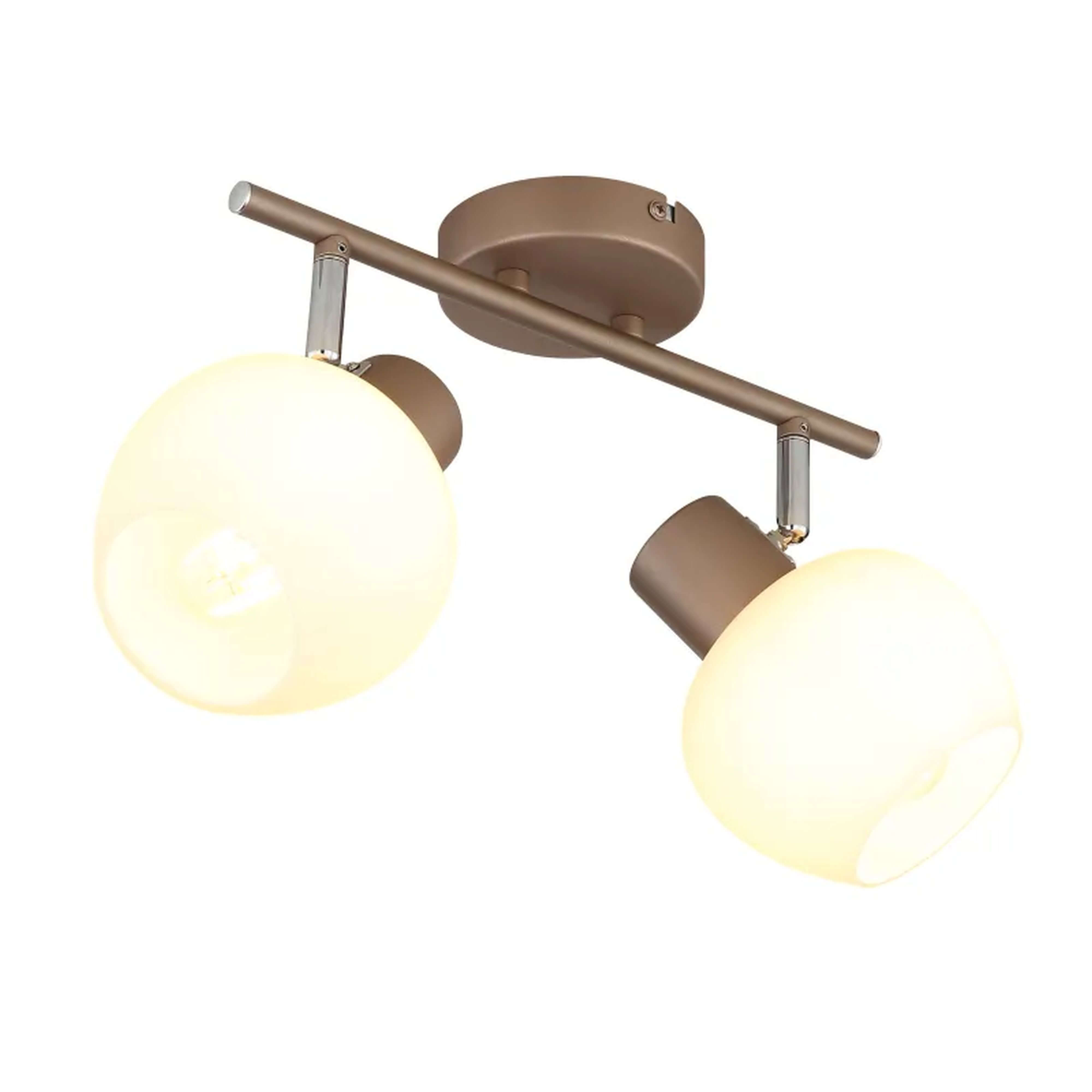 Globo Lighting Eileen lampă de perete 2x40 W alb-maro 54662-2