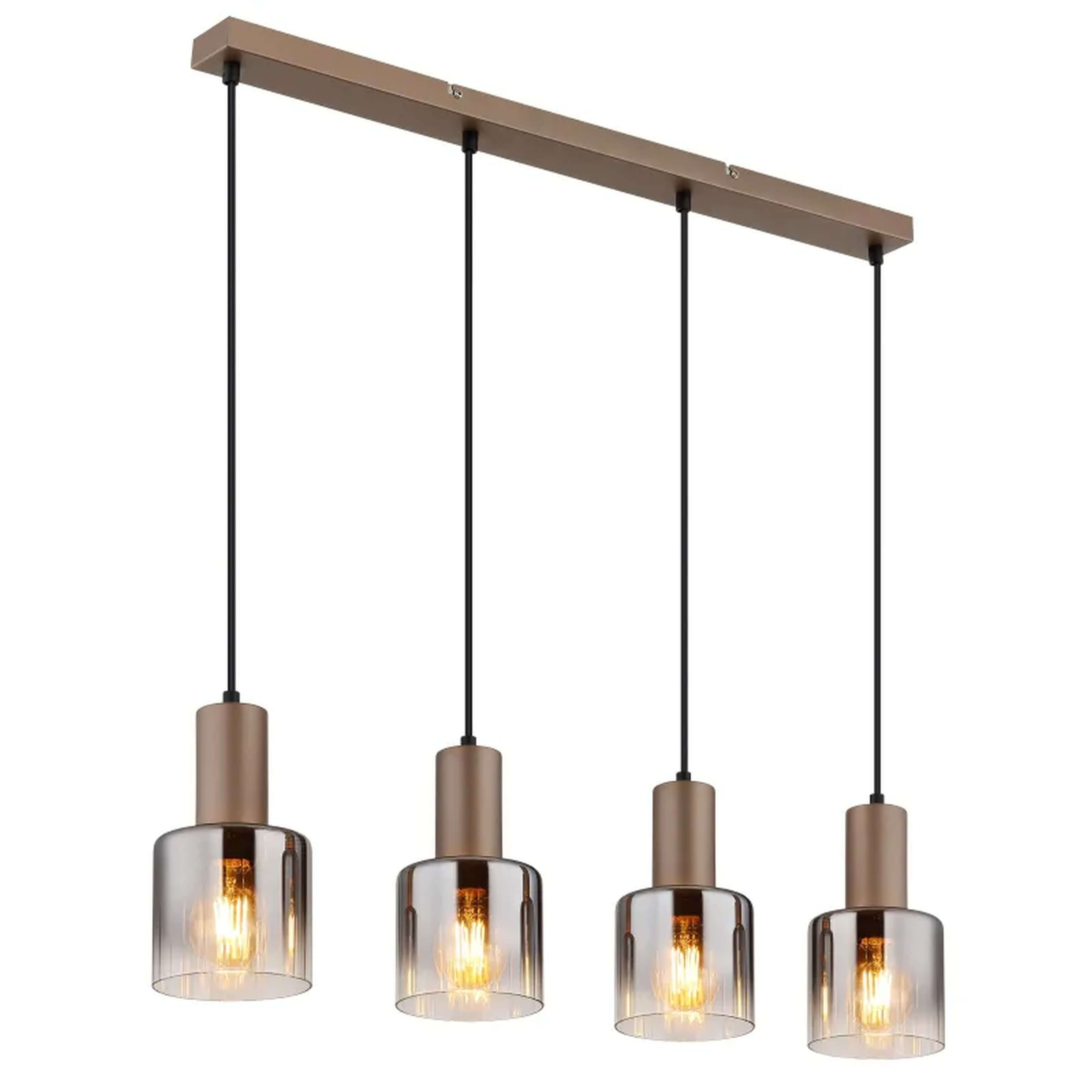 Globo Lighting Walton lampă suspendată 4x40 W fumuriu-maro 54318-4H