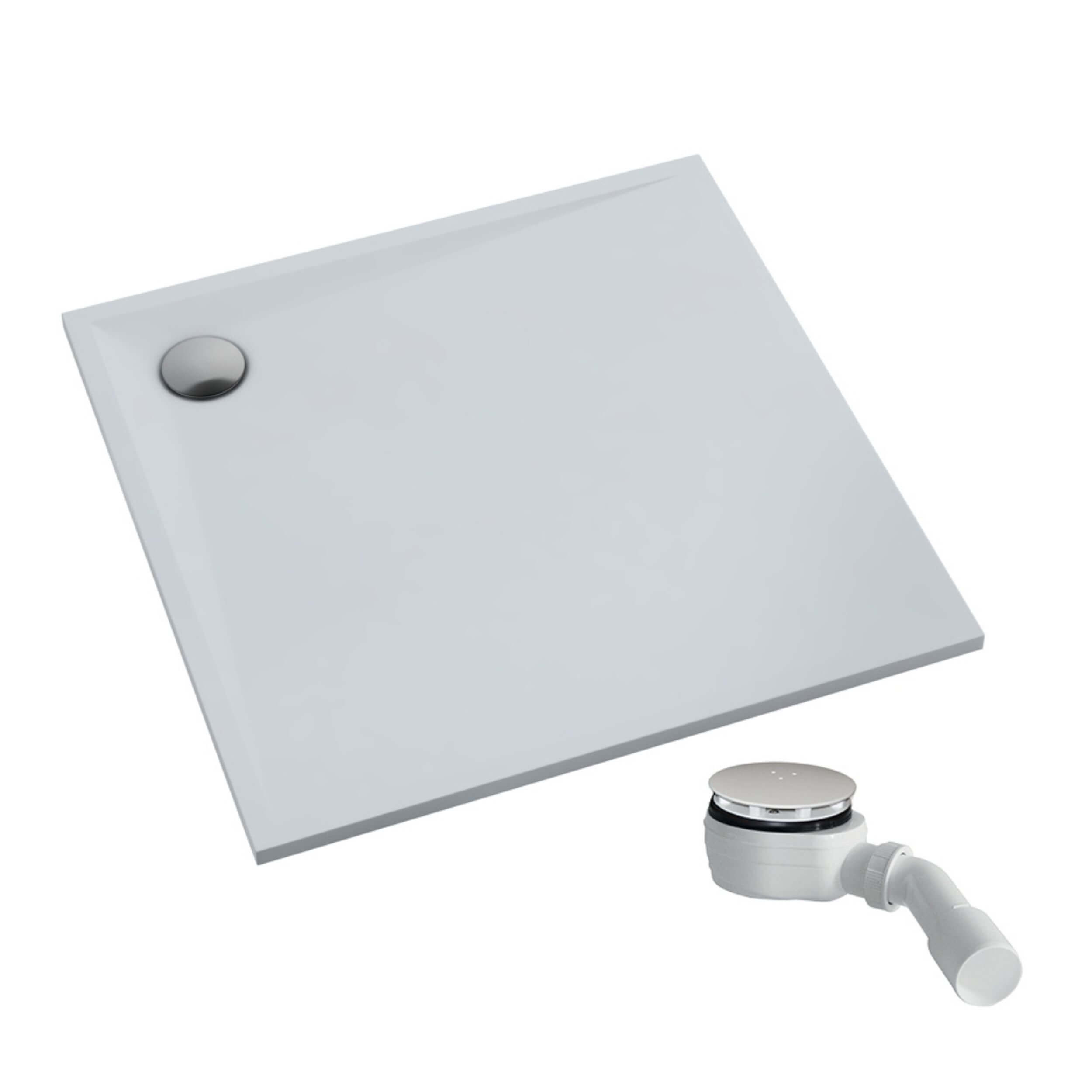 Schedpol Etrusco White Mat cădiță de duș pătrată 80x80 cm alb 3.460/B/MG