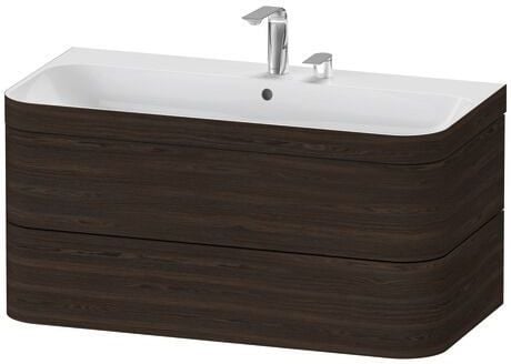 Duravit Happy D.2 lavoar cu dulap 97.5 cm nucă HP4638E6969