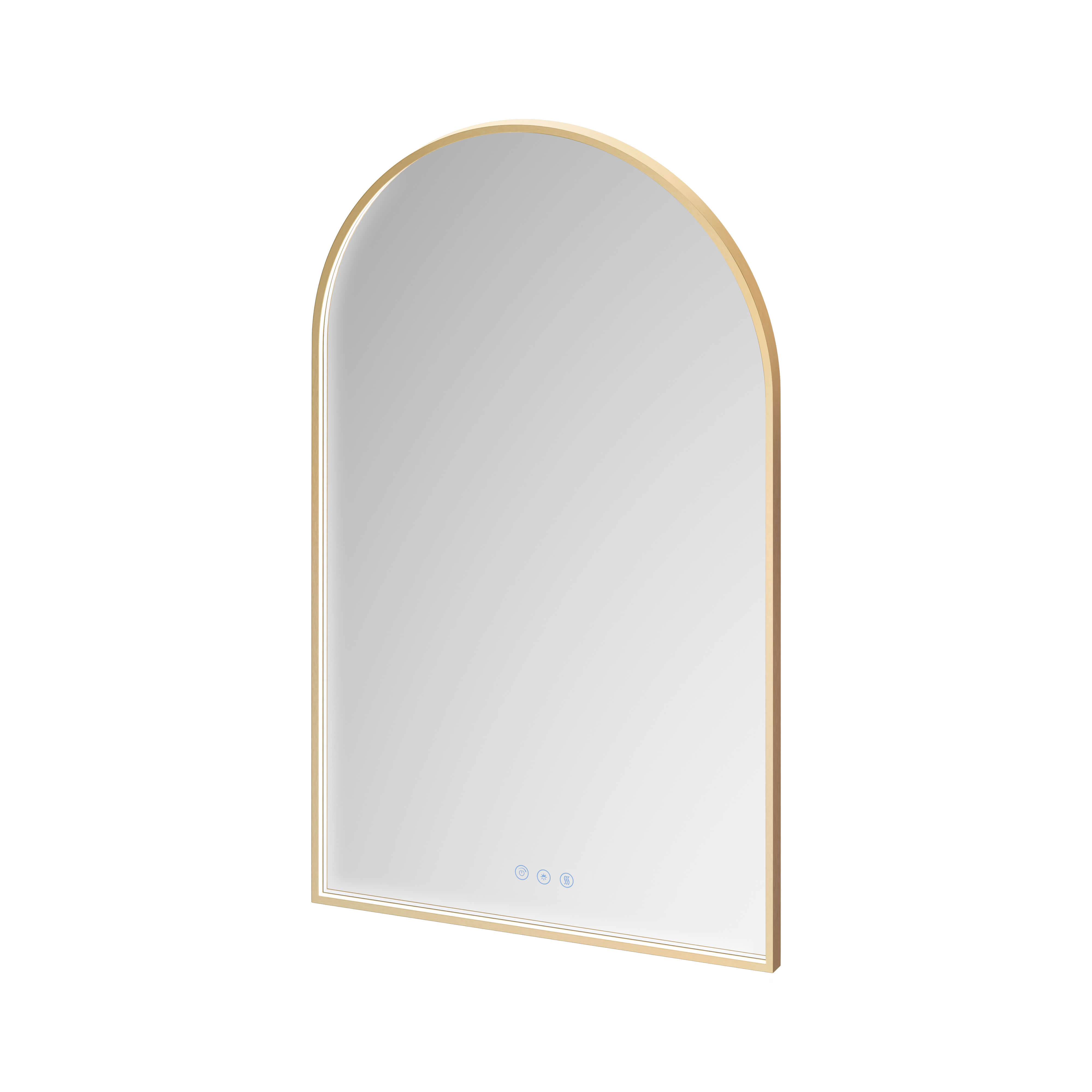 Cersanit Crea II oglindă 50x80 cm oval cu iluminare cu covoraș de încălzire auriu S1058–038