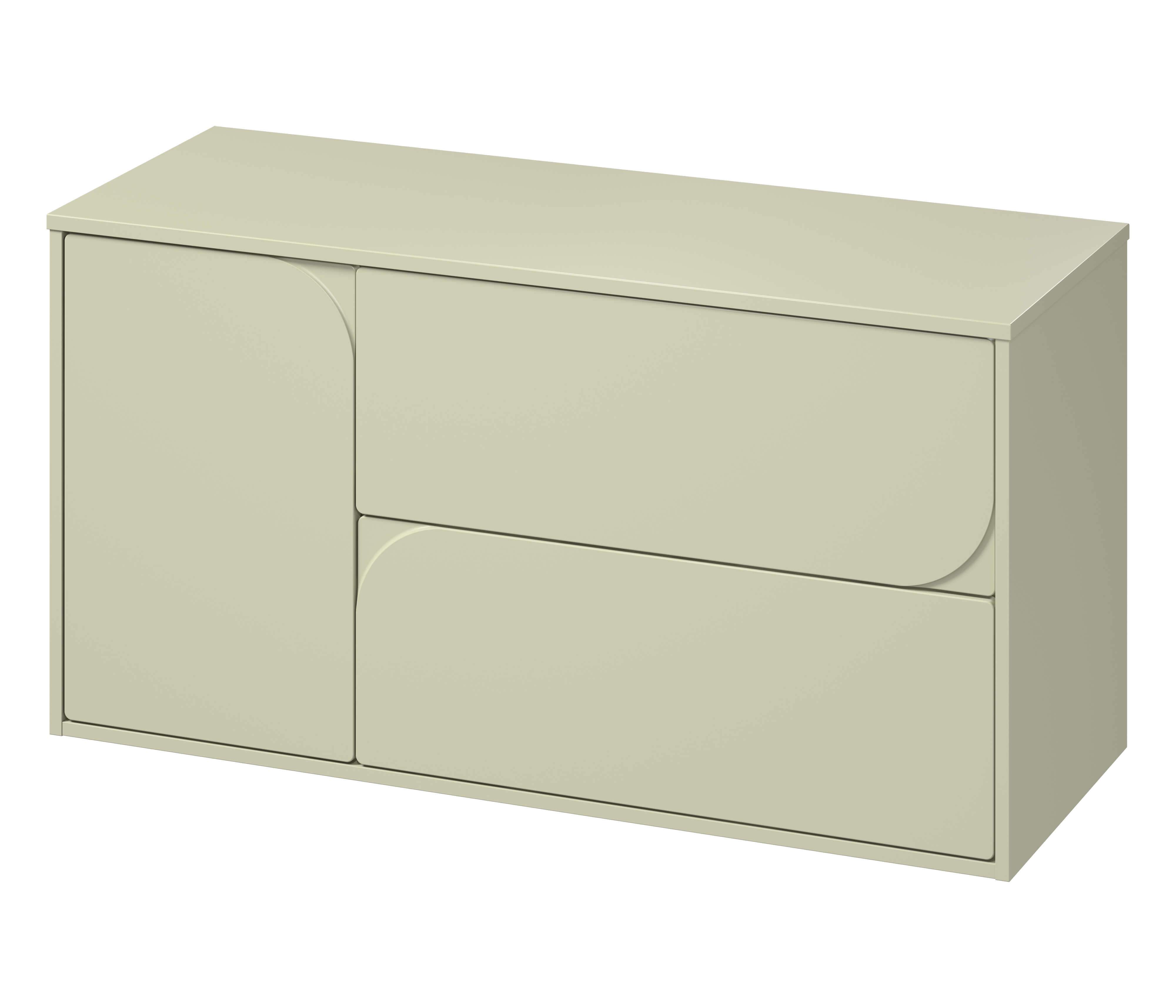 Cersanit Crea II dulap 120x45x61.8 cm sub chiuveta pe perete verde S1062–003