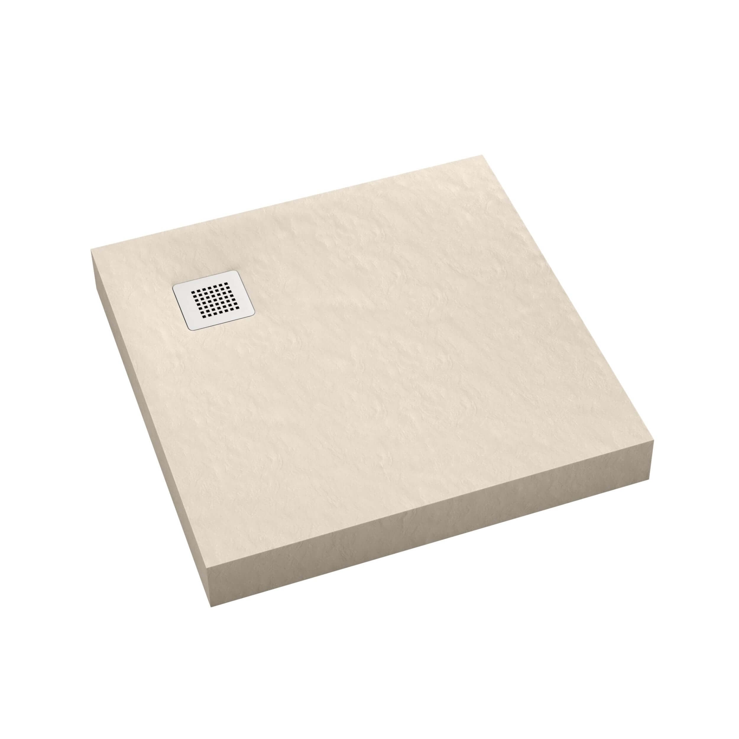 Schedpol New Horizons Cashmere Stone cădiță de duș pătrată 90x90 cm bej 3.3301/PK/ST-M2