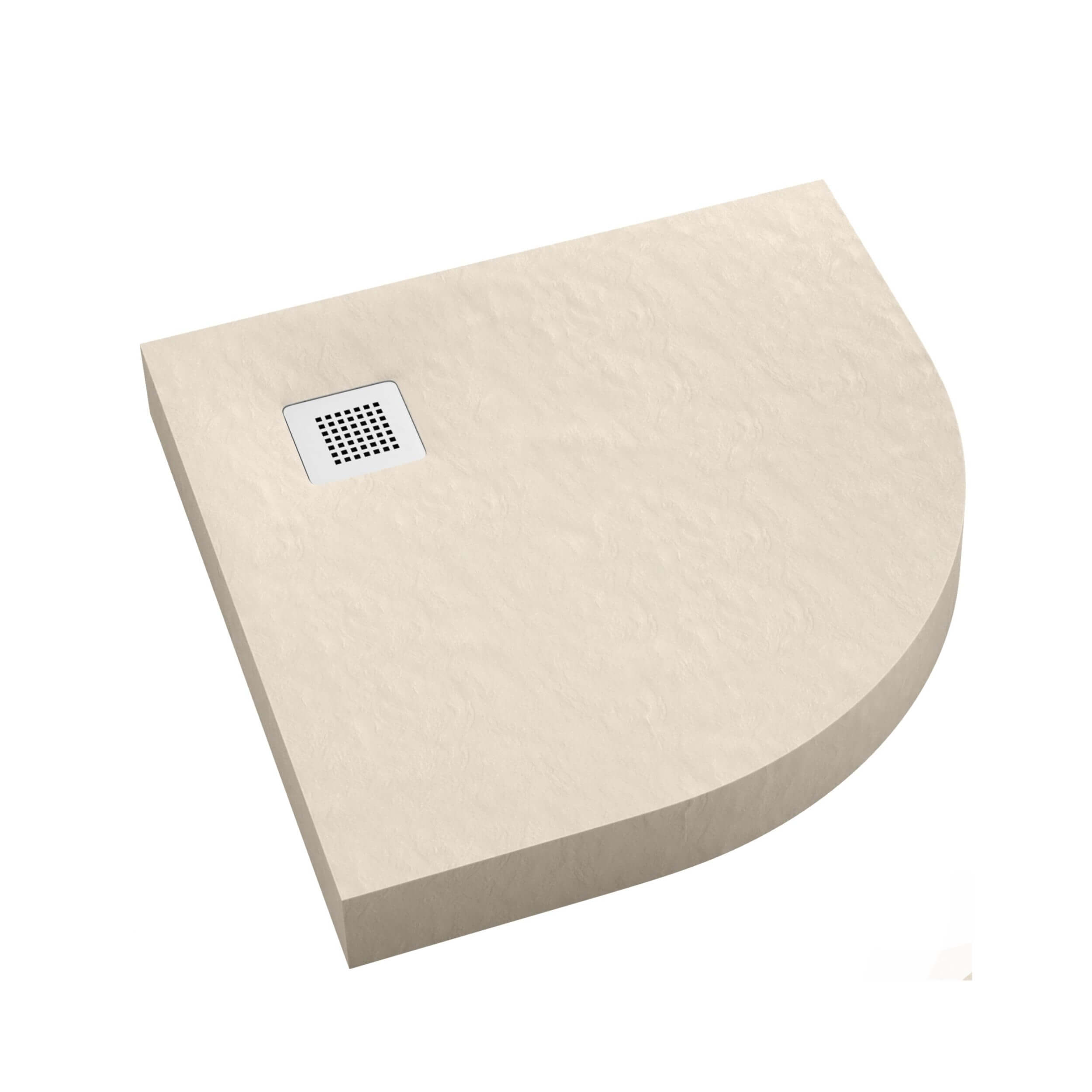 Schedpol New Horizons Cashmere Stone cădiță de duș semirotundă 90x90 cm bej 3.3304/PK/ST-M2