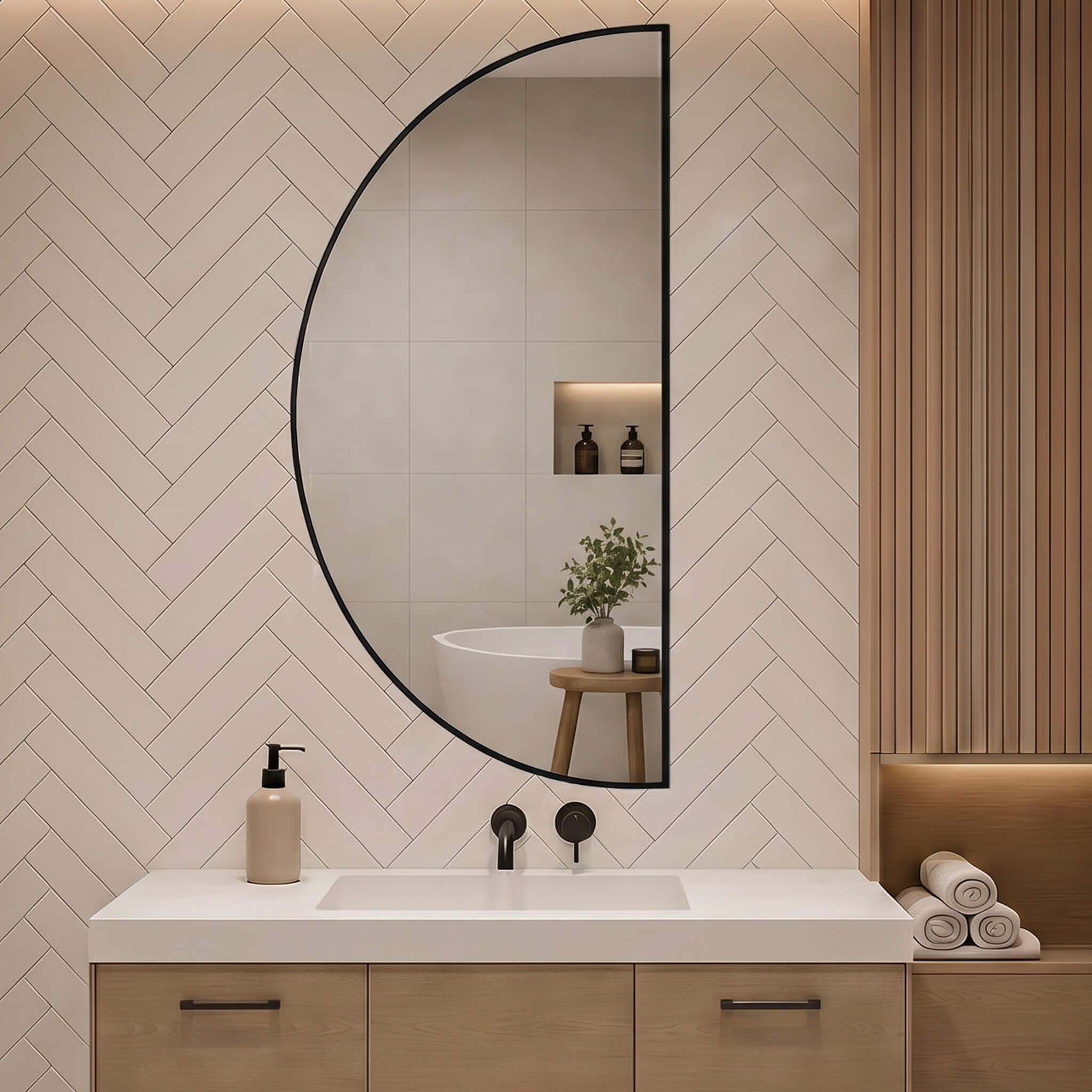 Baltica Design Aluma oglindă 60x120 cm negru 5904107933733