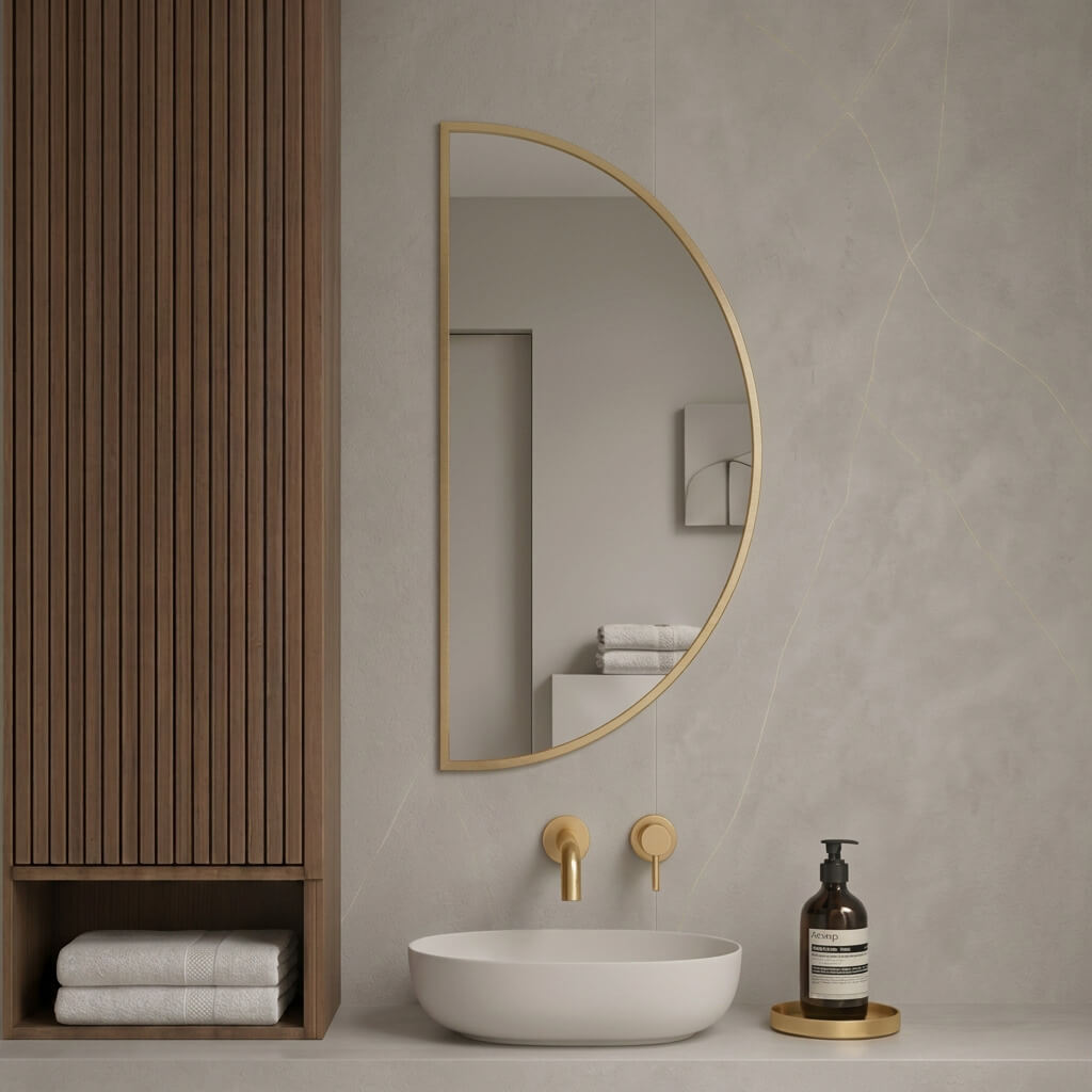 Baltica Design Aluma oglindă 50x100 cm auriu 5904107933726