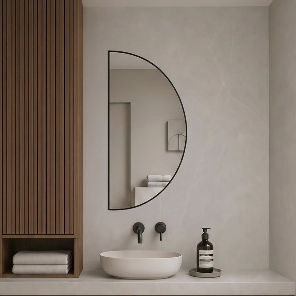 Baltica Design Aluma oglindă 40x80 cm negru 5904107933696