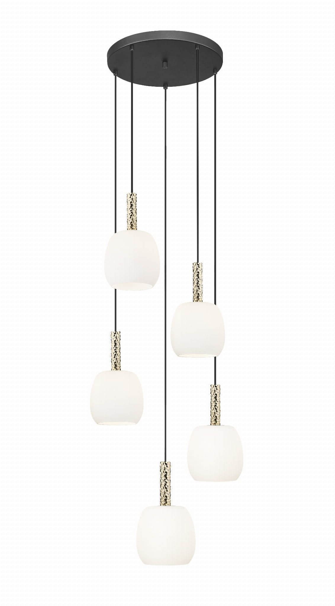 Zuma Line Calvo lampă suspendată 5x W negru-auriu P0076-05G-P7AA