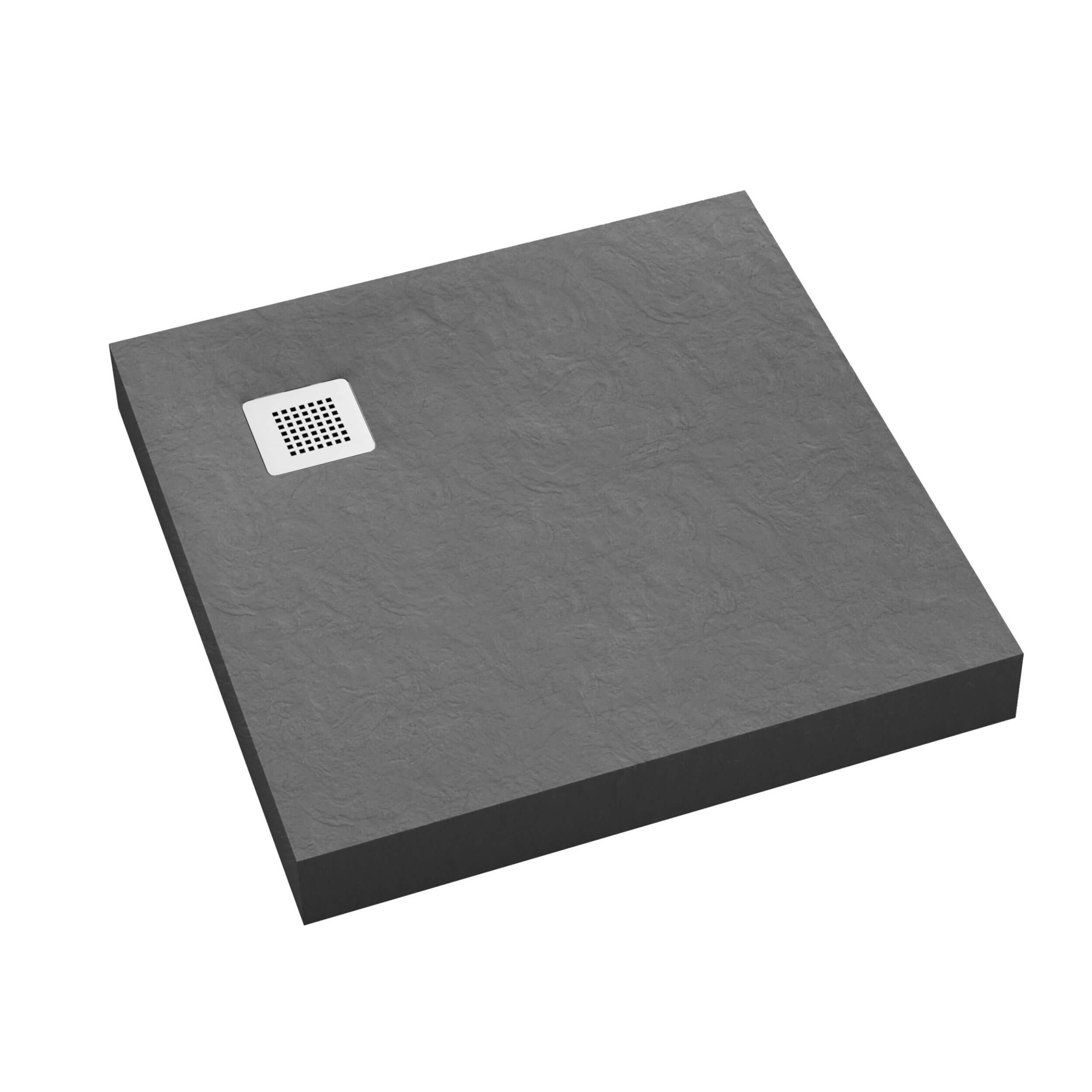 Schedpol New Horizons Grey Stone cădiță de duș pătrată 80x80 cm gri 3.3300/S/ST-M2