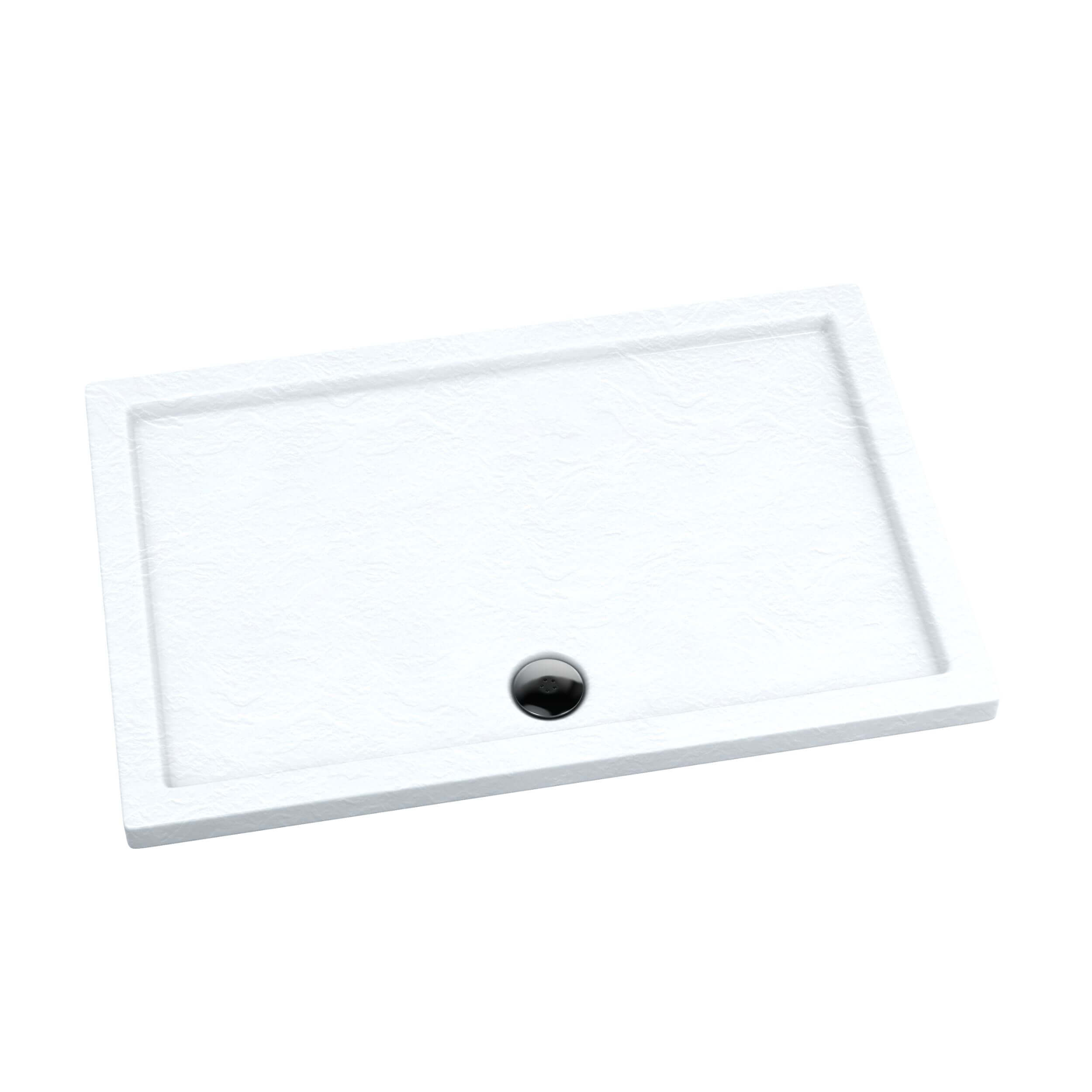 Schedpol Caspar White Stone cădiță de duș dreptunghiulară 160x90 cm alb 3.248/B/ST