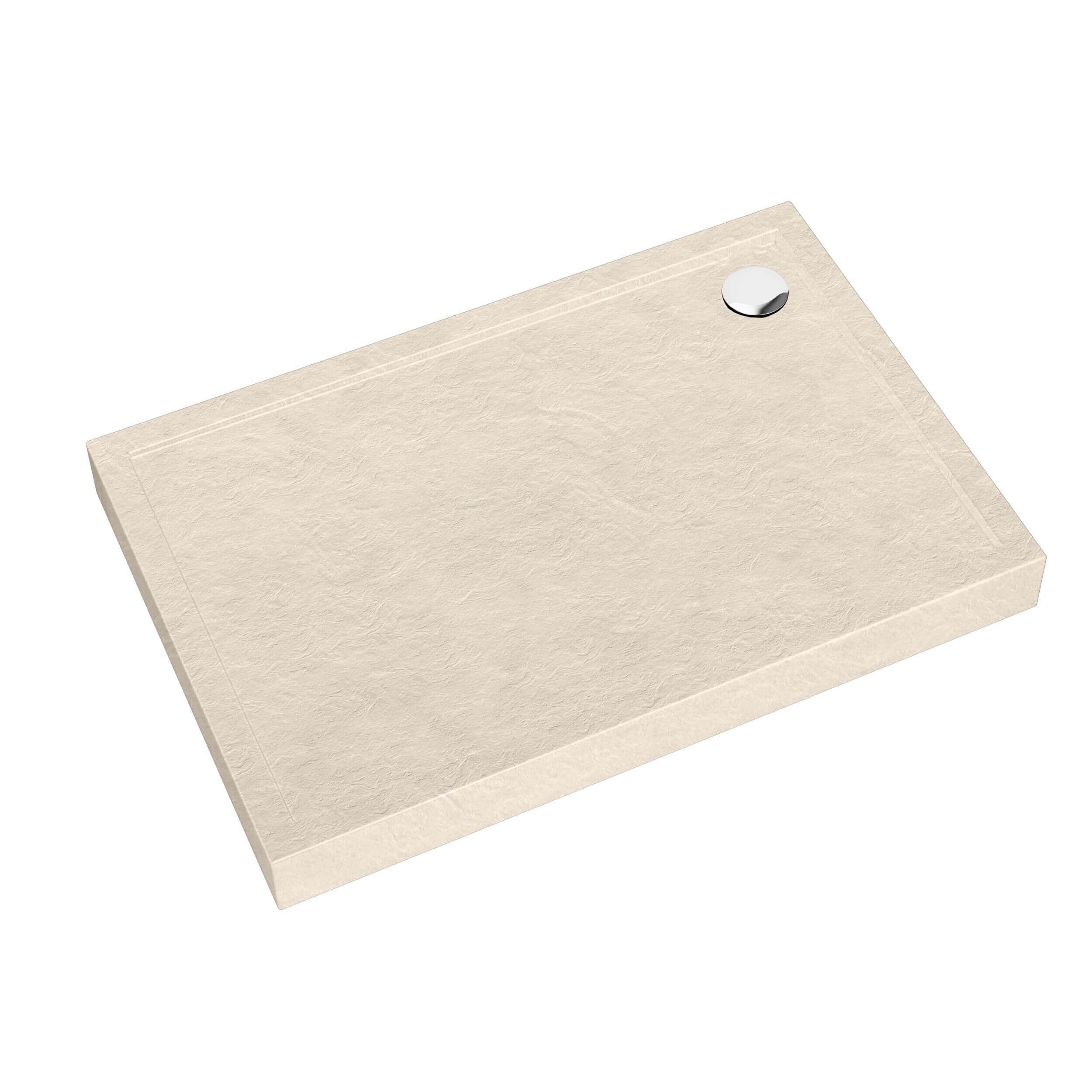 Schedpol Caspar New Cashmere Stone cădiță de duș dreptunghiulară 100x90 cm bej 3.2345/PK/ST