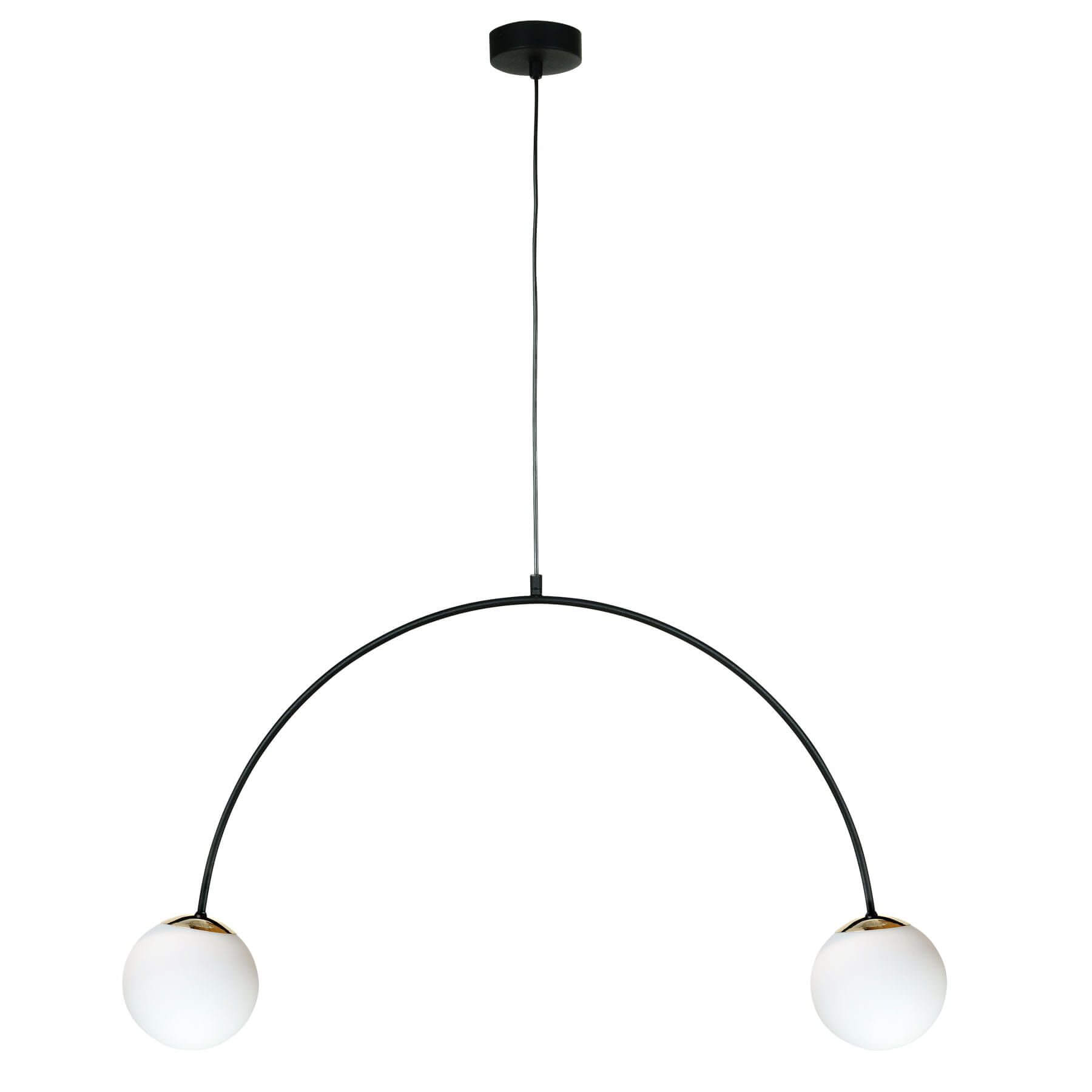 Zuma Line Bow lampă suspendată 2x10 W negru-auriu 1277