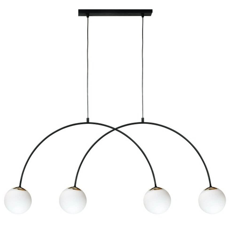 Zuma Line Bow lampă suspendată 4x10 W negru-auriu 1275