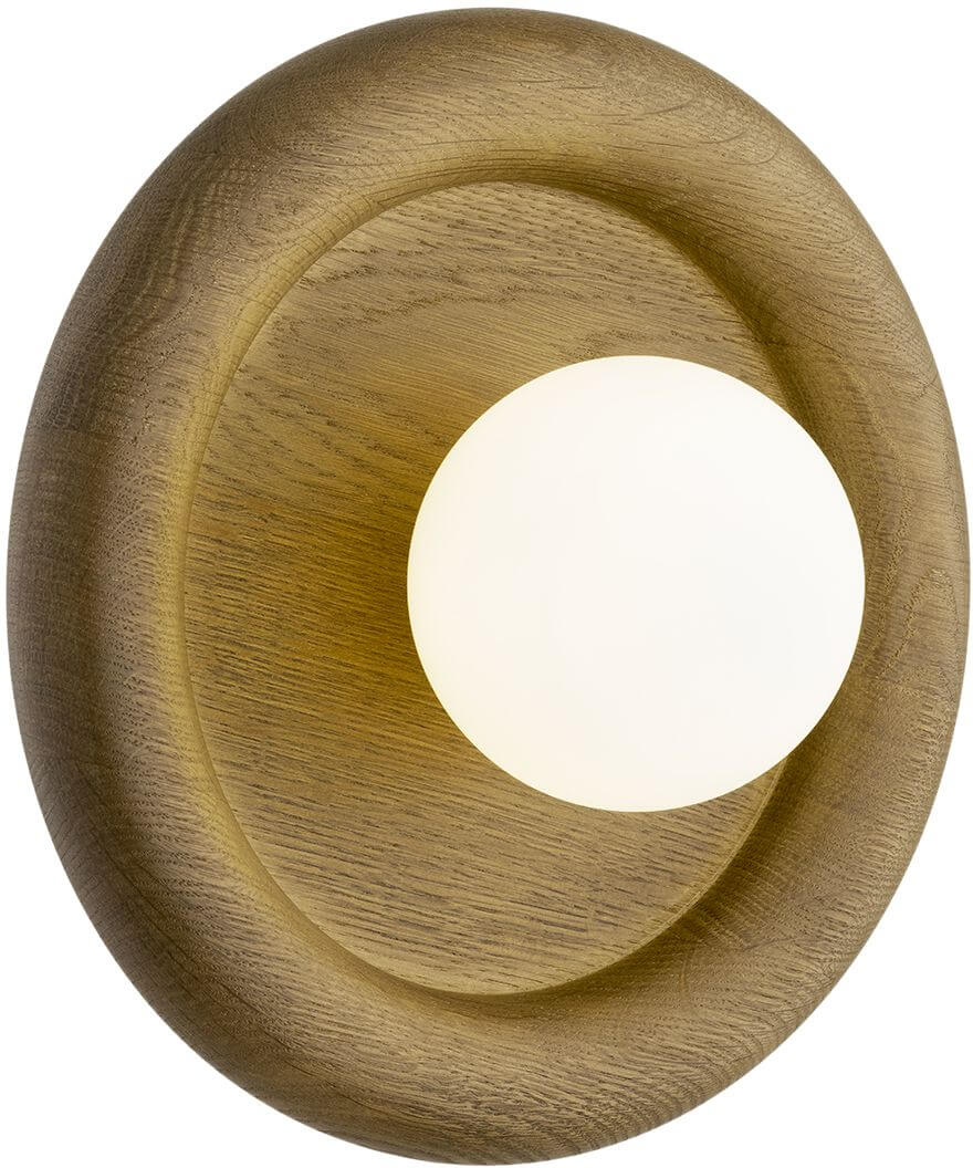 Argon Rondo lampă de perete 1x6 W alb-lemn 8971