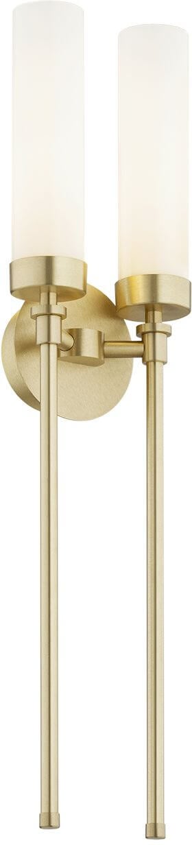 Argon Preston lampă de perete 2x7 W alb-alamă 7290