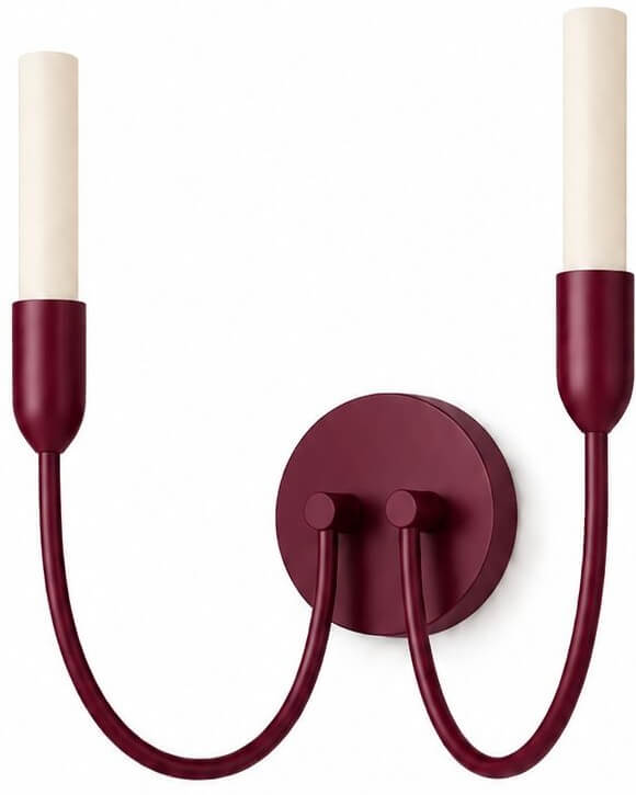 Argon Augustine lampă de perete 2x6 W alb-burgundia 7304