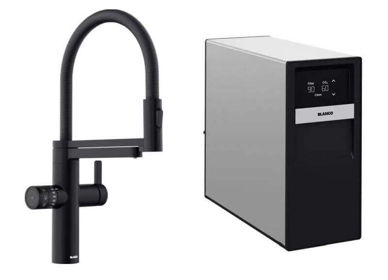 Set unitate de bază Blanco Drink Soda 527633, baterie pentru filtru apă Blanco Evol-S Pro 526629