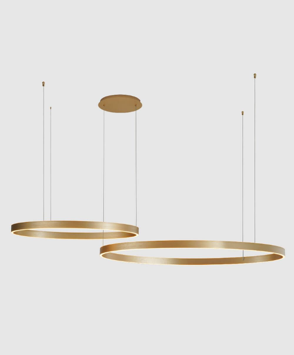Zuma Line Isak lampă suspendată 2x100 W auriu 250067-GD