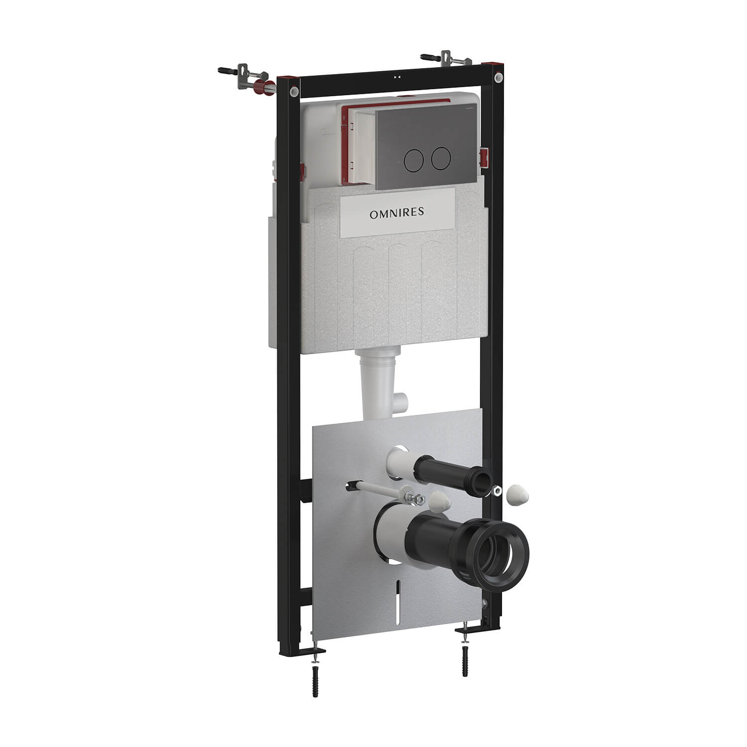 Omnires Flush Set cadru ascuns cu buton de acționare pentru vas wc suspendat STFWC1R45RAT