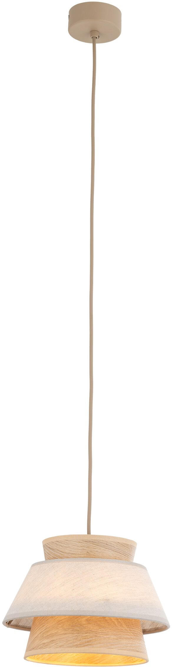 TK Lighting Kalum lampă suspendată 1x15 W bej 11781