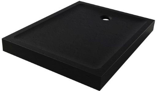 New Trendy Mild Stone cădiță de duș dreptunghiulară 120x90 cm negru B-0577