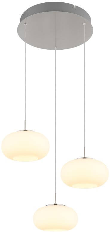 Globo Lighting Quintara lampă suspendată 3x18 W nichel 15744-3HN