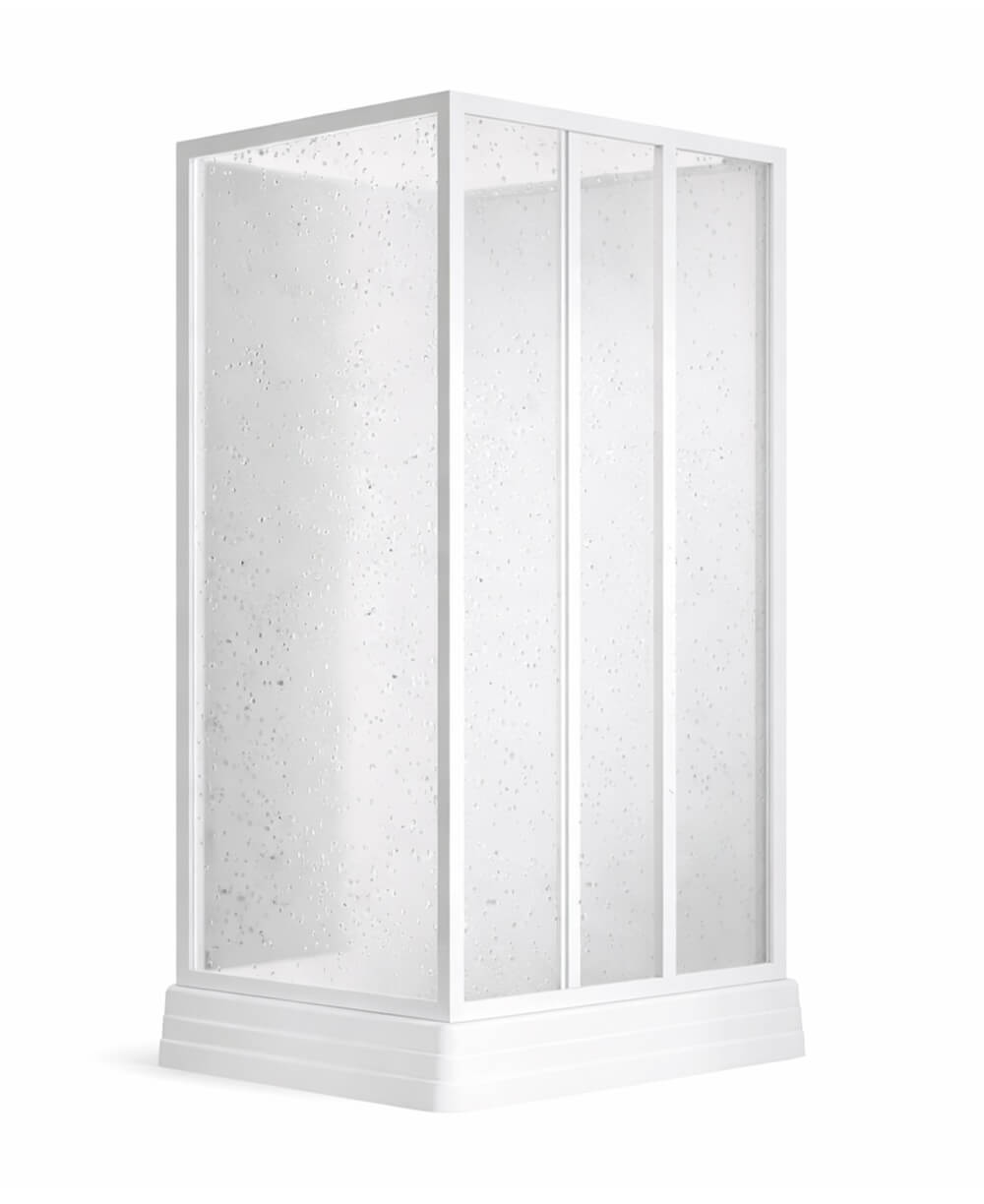 Ravak Supernova cabină cu cădiță 90x90 cm pătrat alb luciu/material polistiren 8367711211