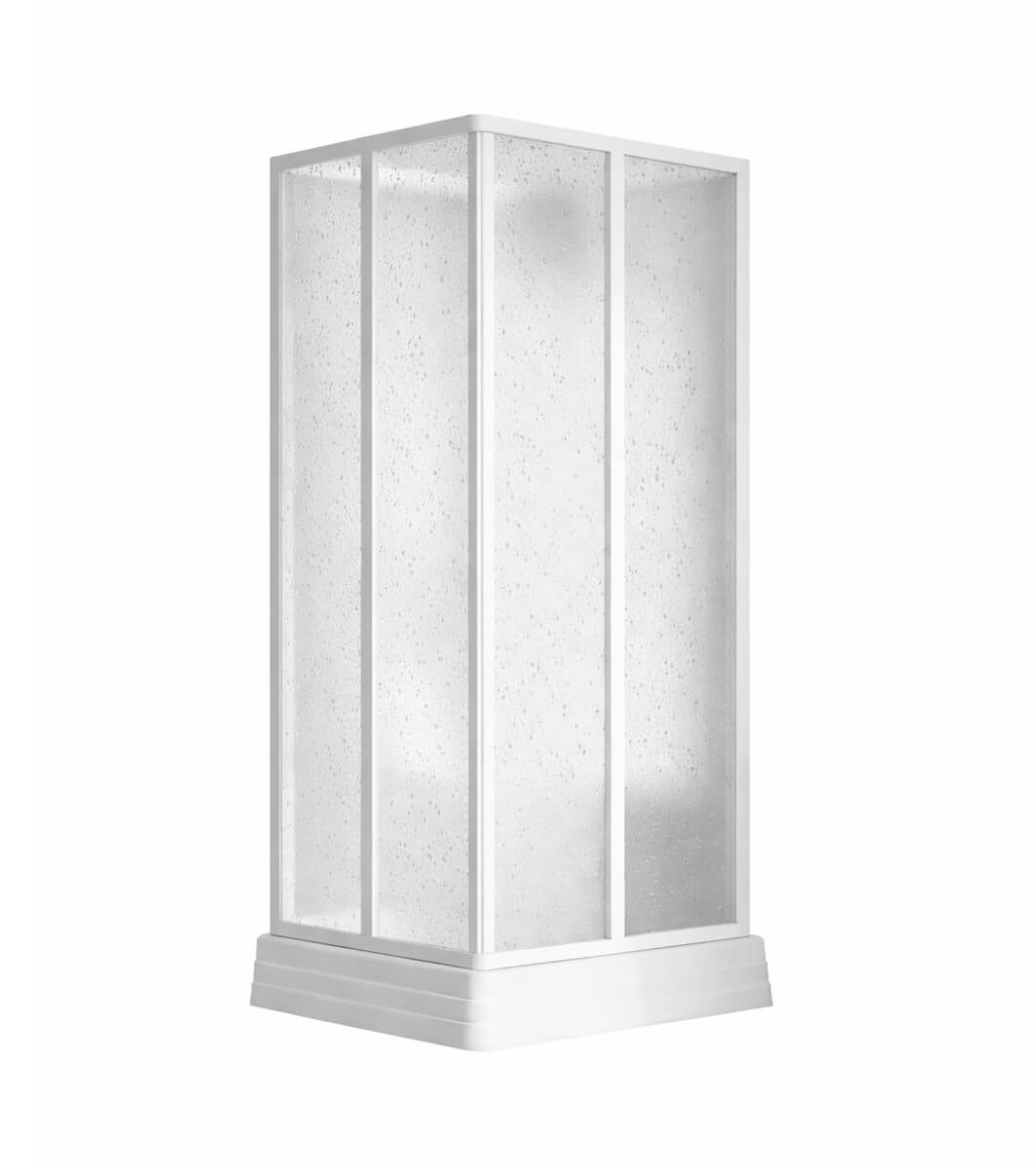 Ravak Supernova cabină cu cădiță 80x80 cm pătrat alb luciu/material polistiren 8264411211