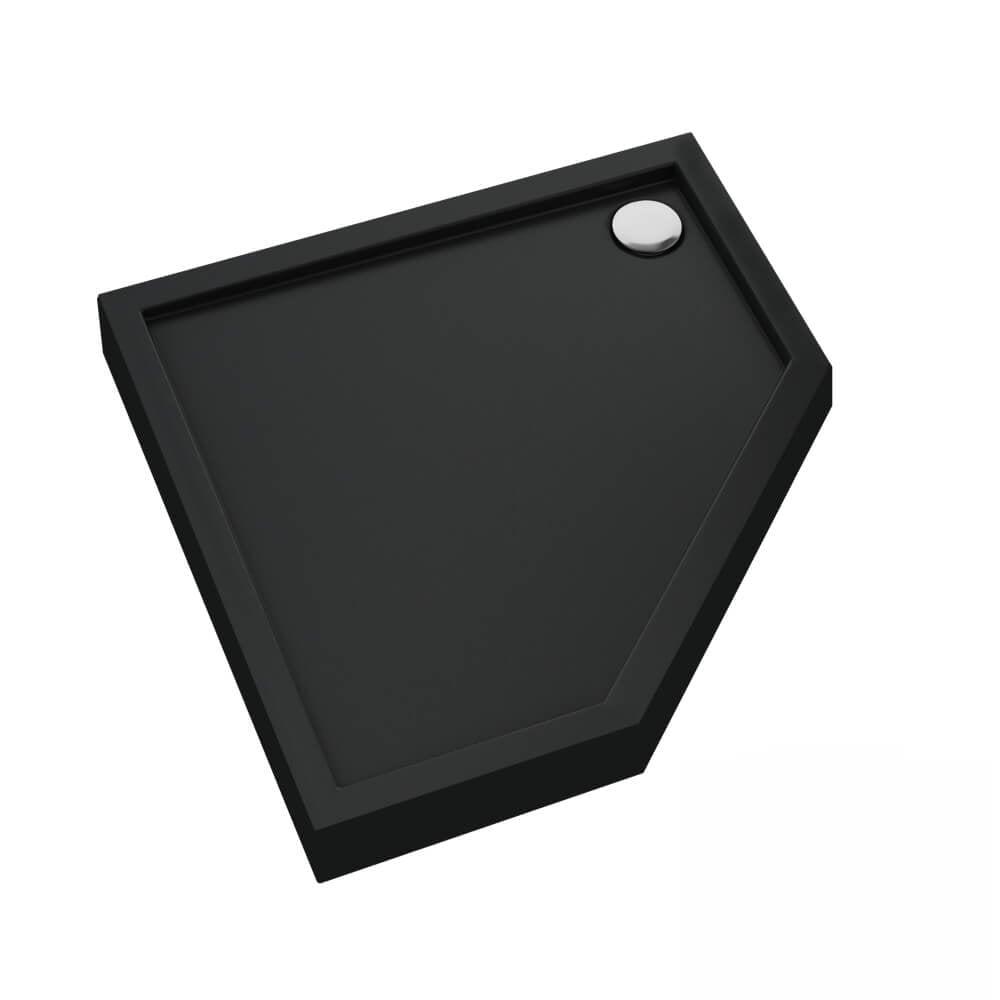 Schedline Cameron Black Mat cădiță de duș pentagonală 90x90 cm negru 3ST.C1PK-9090/C/MG