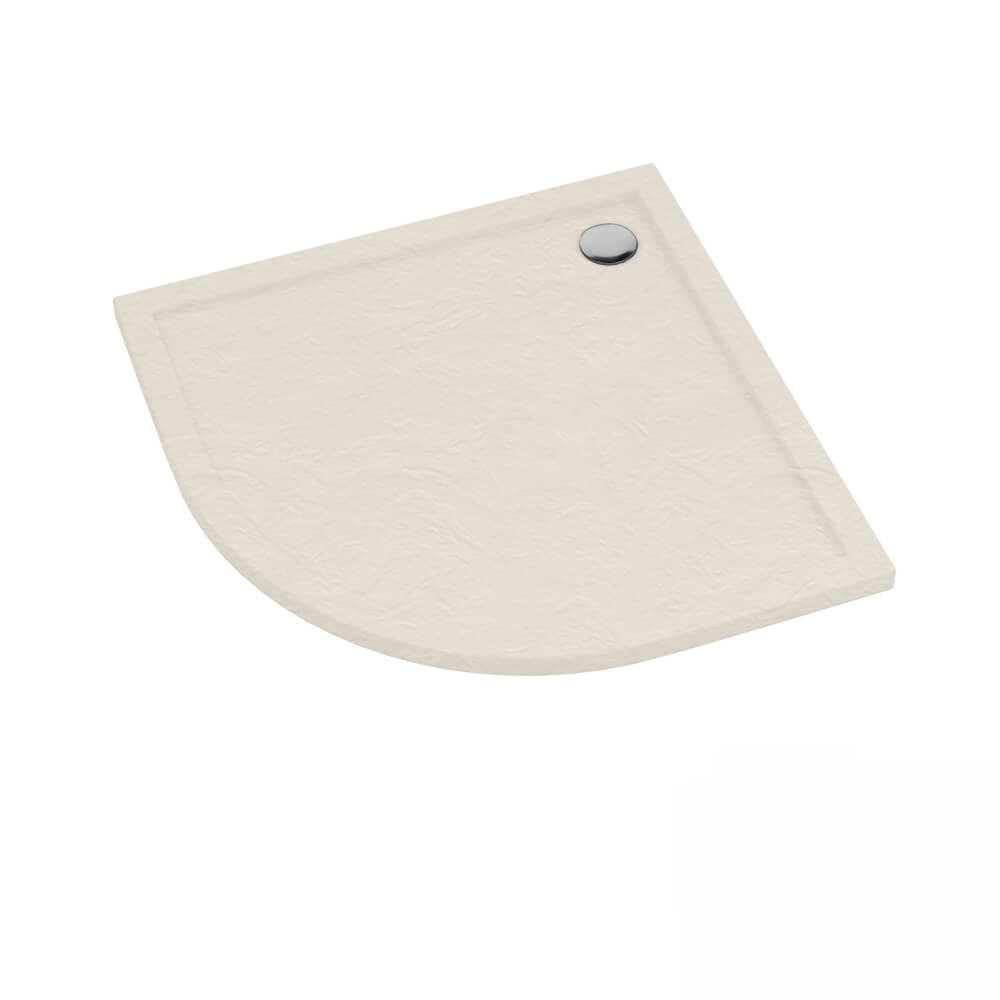 Schedline Sharper Cashmere Stone cădiță de duș semirotundă 80x80 cm bej 3S.S1O-8080/PK/ST