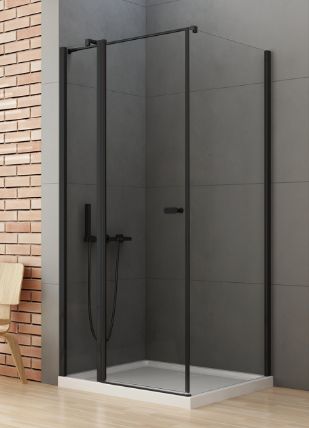 New Trendy New Soleo Black cabină de duș 100x70 cm dreptunghiular negru /sticlă transparentă K-0682-WP
