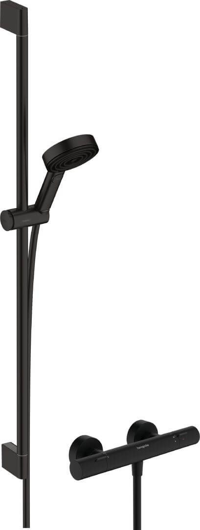 Hansgrohe Pulsify Select set de duș perete cu termostat negru 24261670