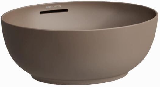 Laufen Il Bagno Alessi lavoar 45x38 cm ovale de blat maro/bej mat H8189761881091
