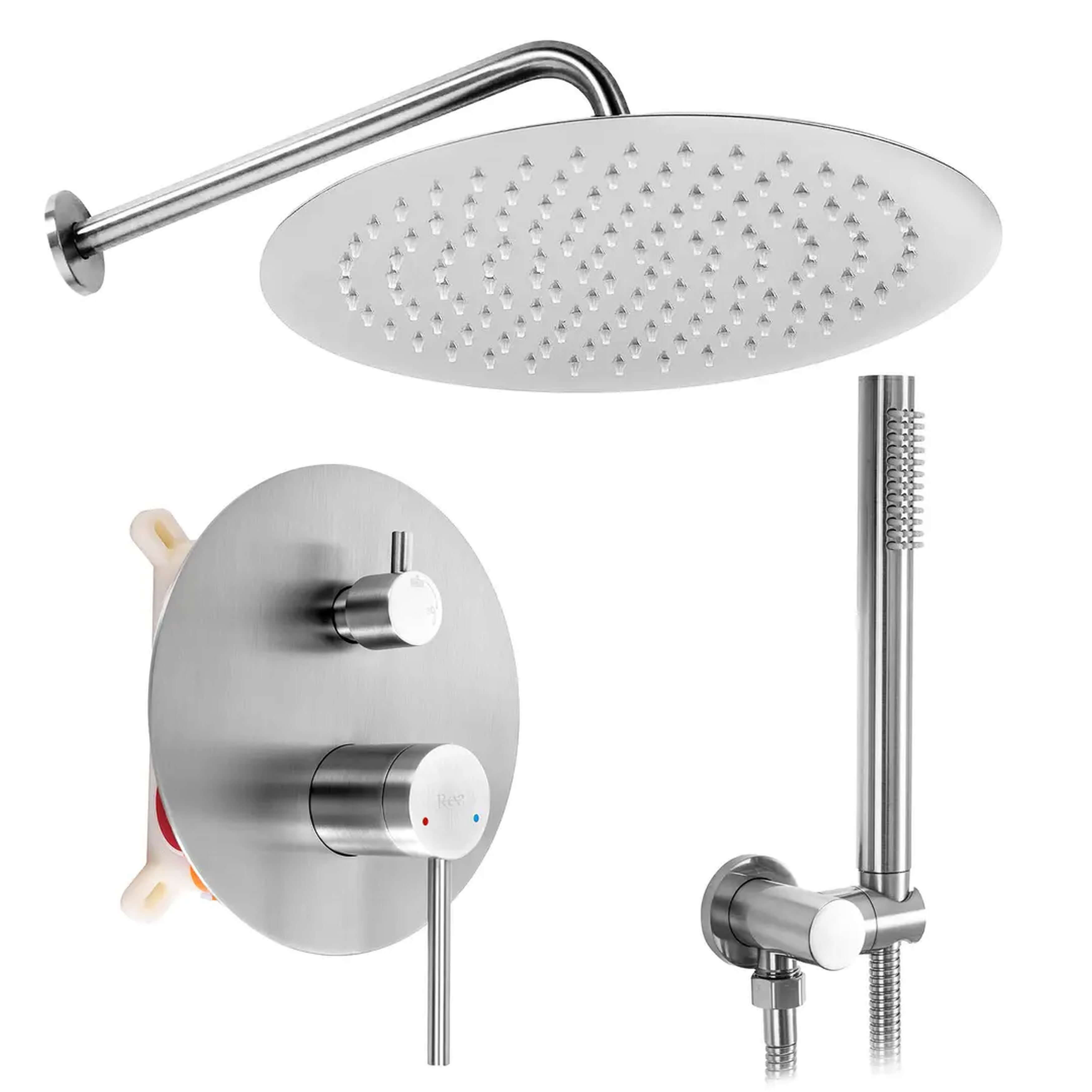 Rea Foss set de duș ascuns cu duș de ploaie oţel REA-P5969