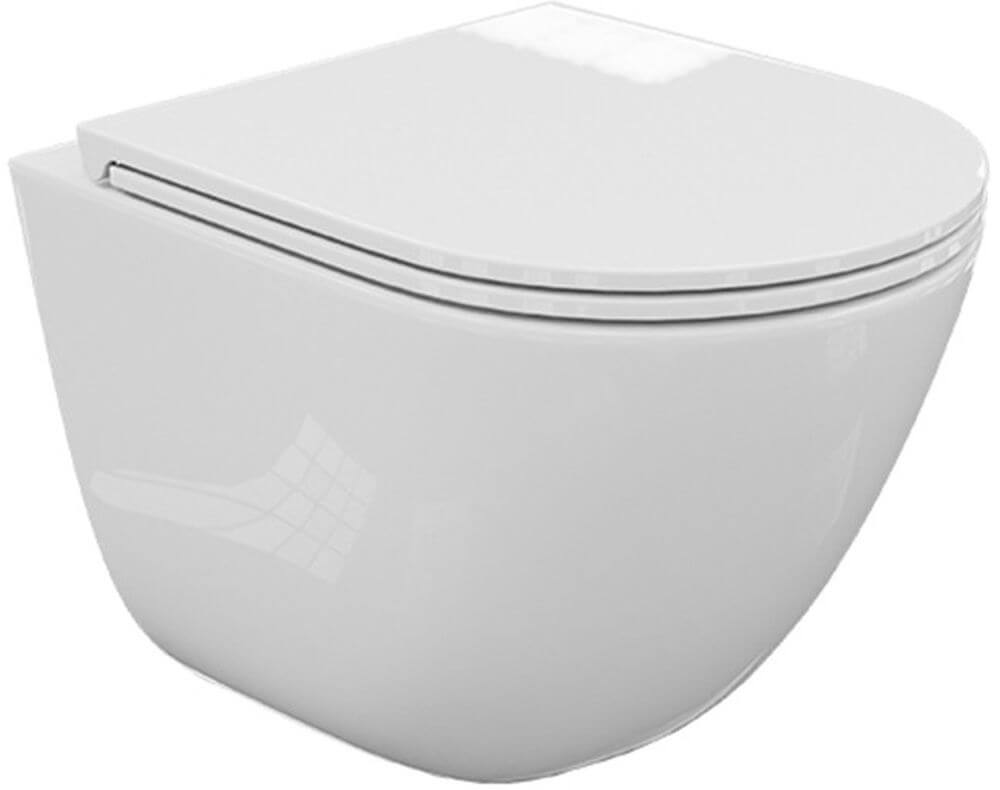 LaVita Monobowl 3.0 vas wc cu capac soft-close agăţat fără margine alb lucios 5900378343486