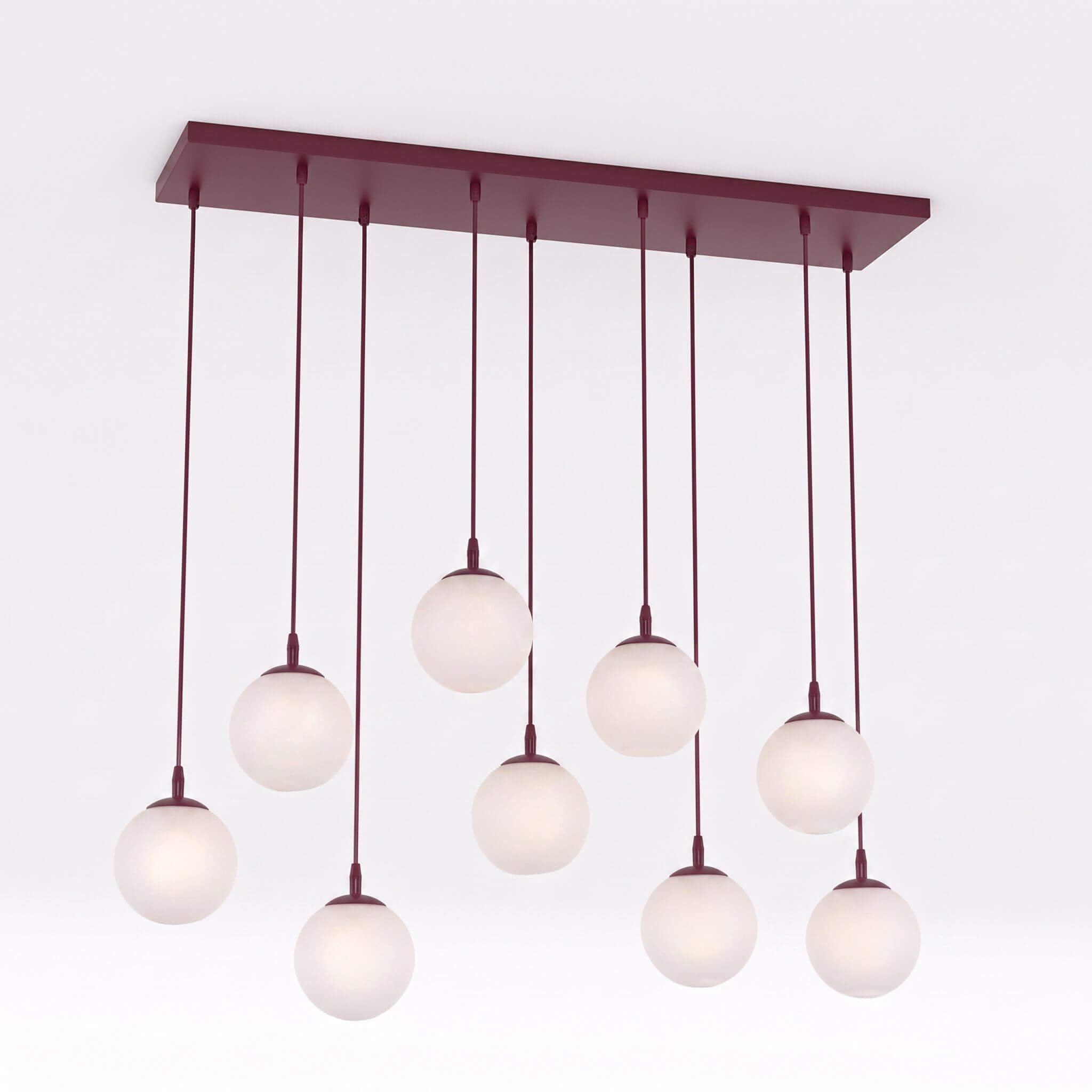 Emibig Cosmo lampă suspendată x10 W burgundia 1789/9
