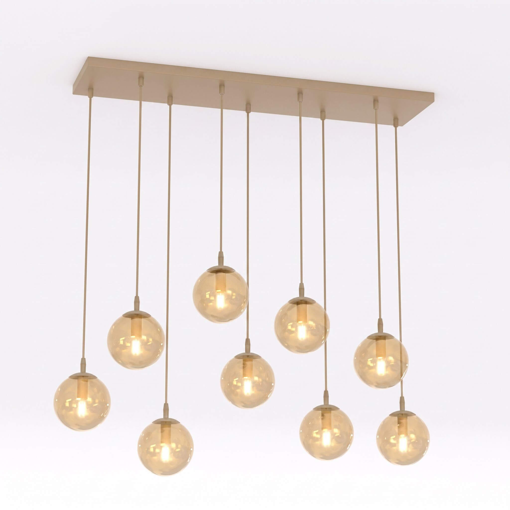 Emibig Cosmo lampă suspendată x10 W bej 1791/9