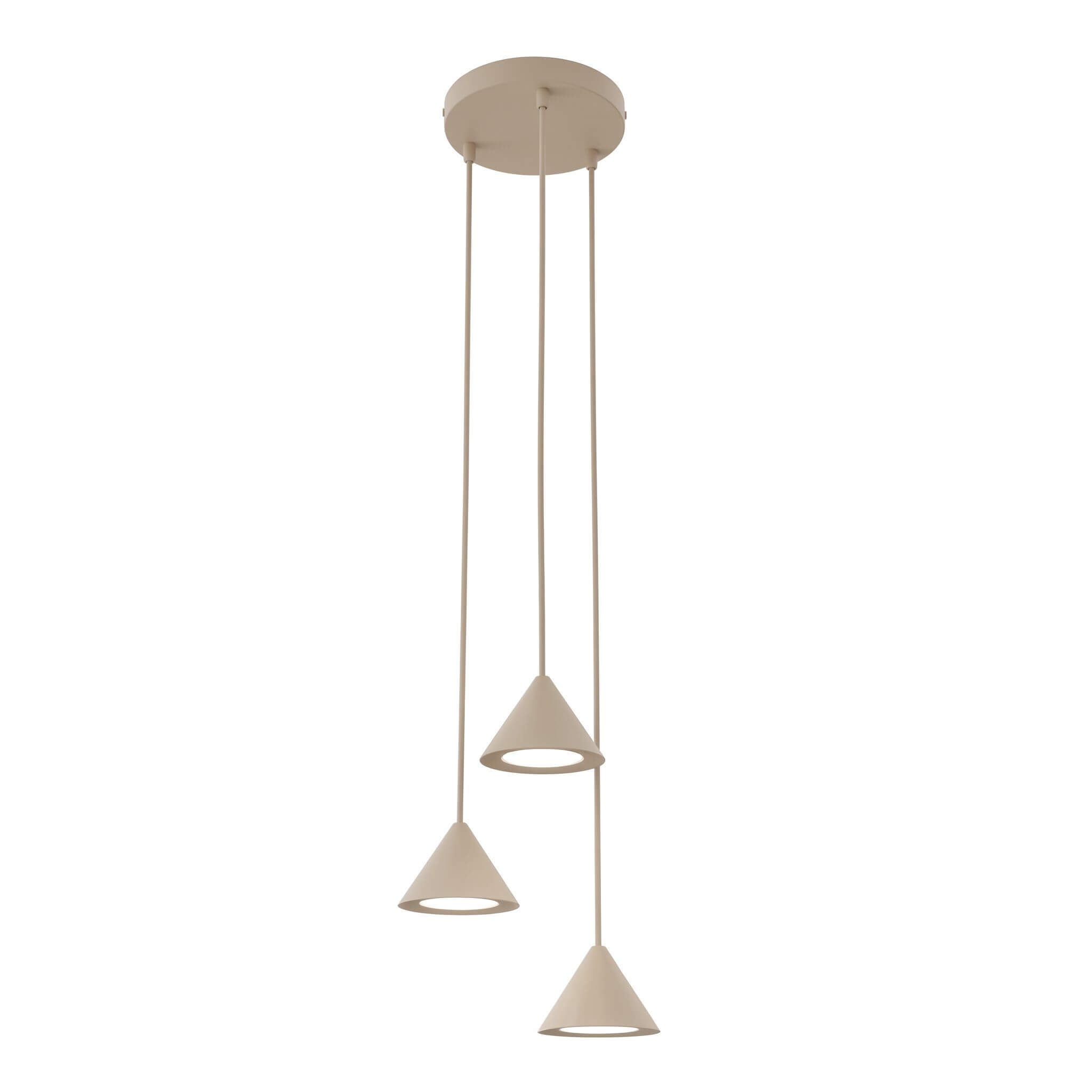 Emibig Elit lampă suspendată 3x10 W bej 1812/3PREM