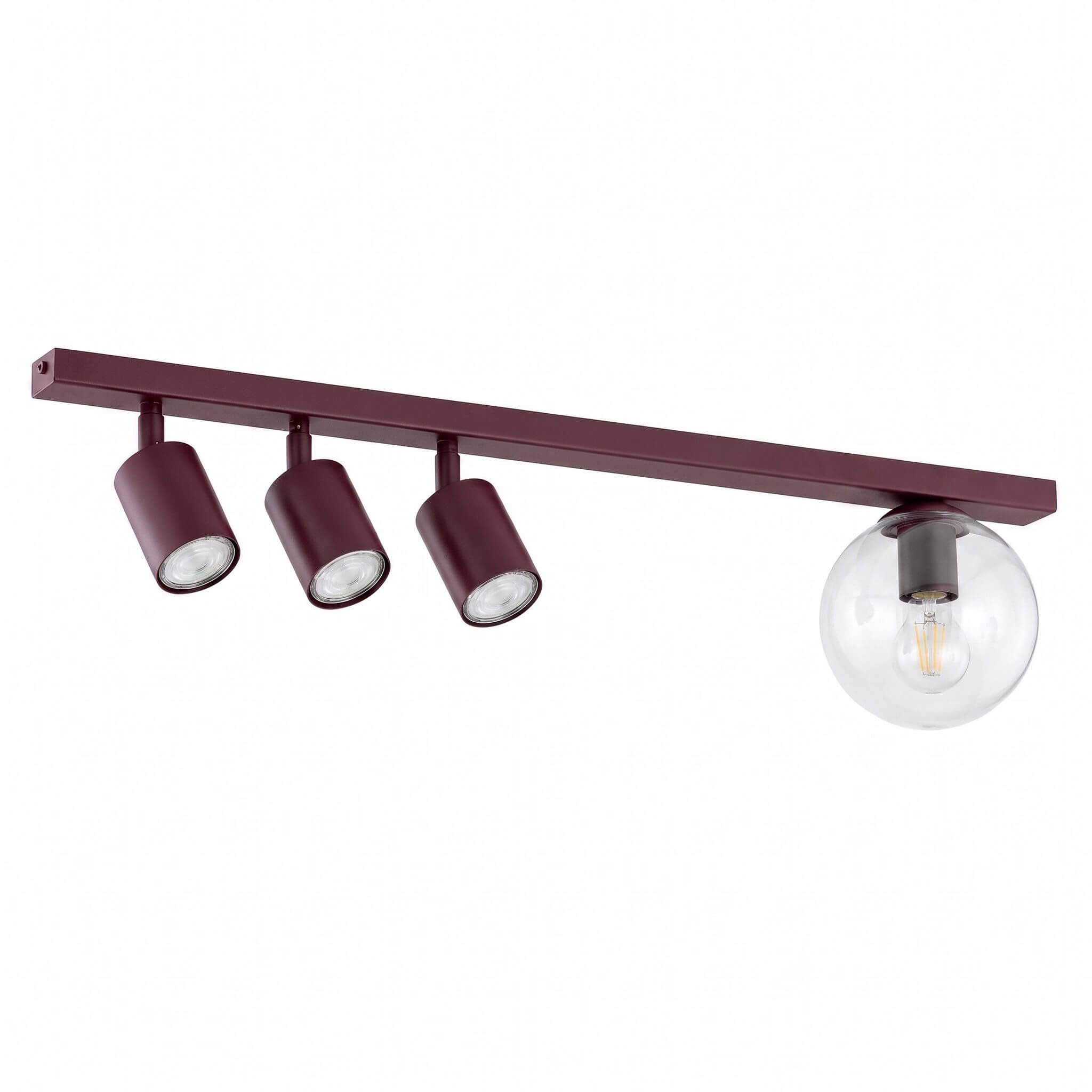 Emibig Baster lampă de tavan 4x10 W burgundia 1817/4