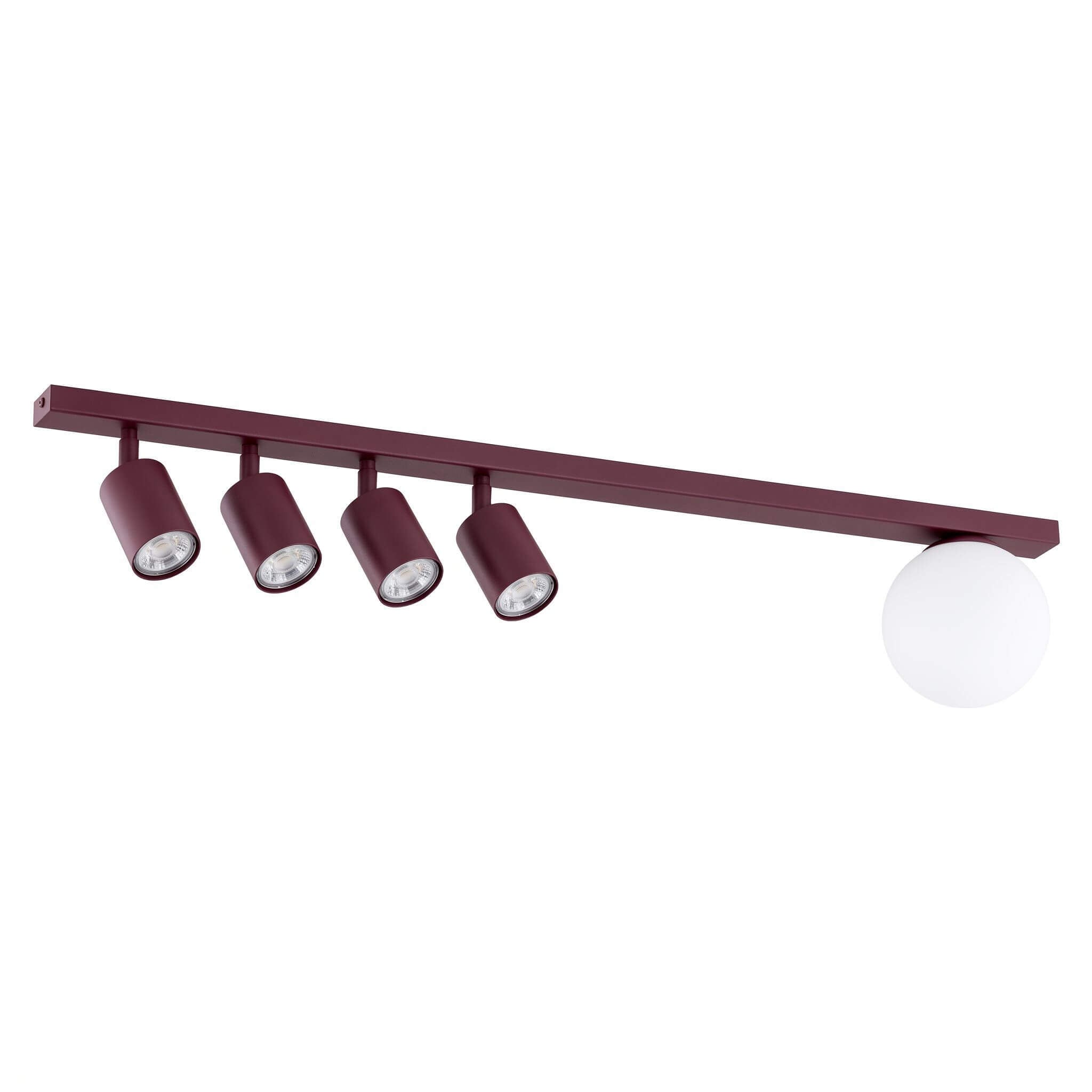 Emibig Baster lampă de tavan 5x10 W burgundia 1816/5