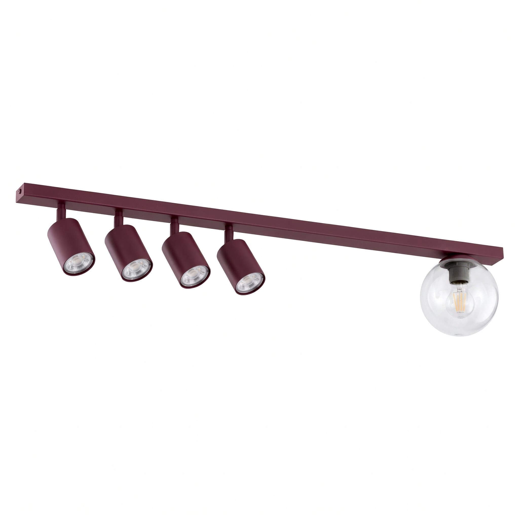Emibig Baster lampă de tavan 5x10 W burgundia 1817/5