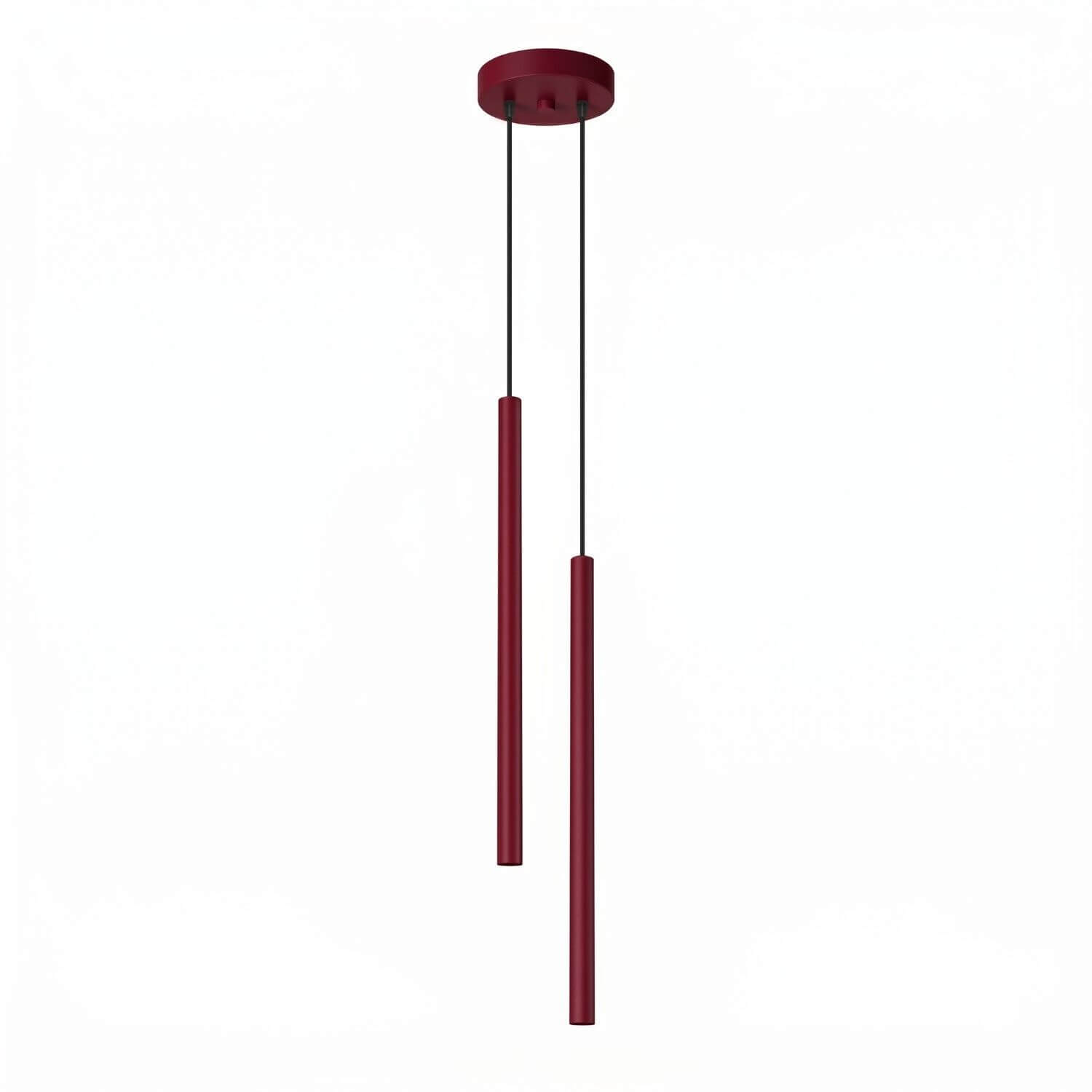 Sollux Lighting Pastelo lampă suspendată 2x8 W negru-burgundia SL.2122