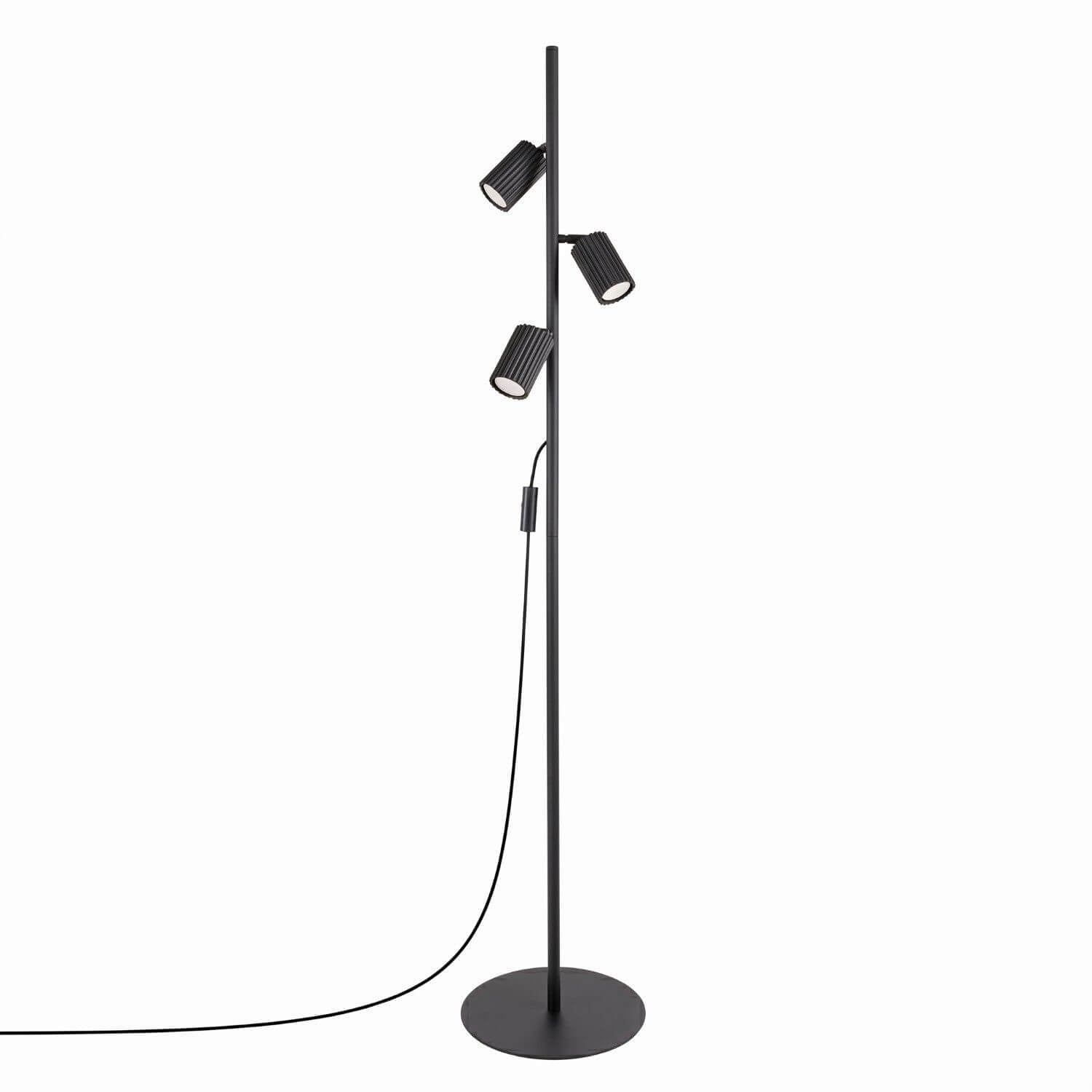 Sollux Lighting Karbon lampă led podea 3x10 W negru SL.2016