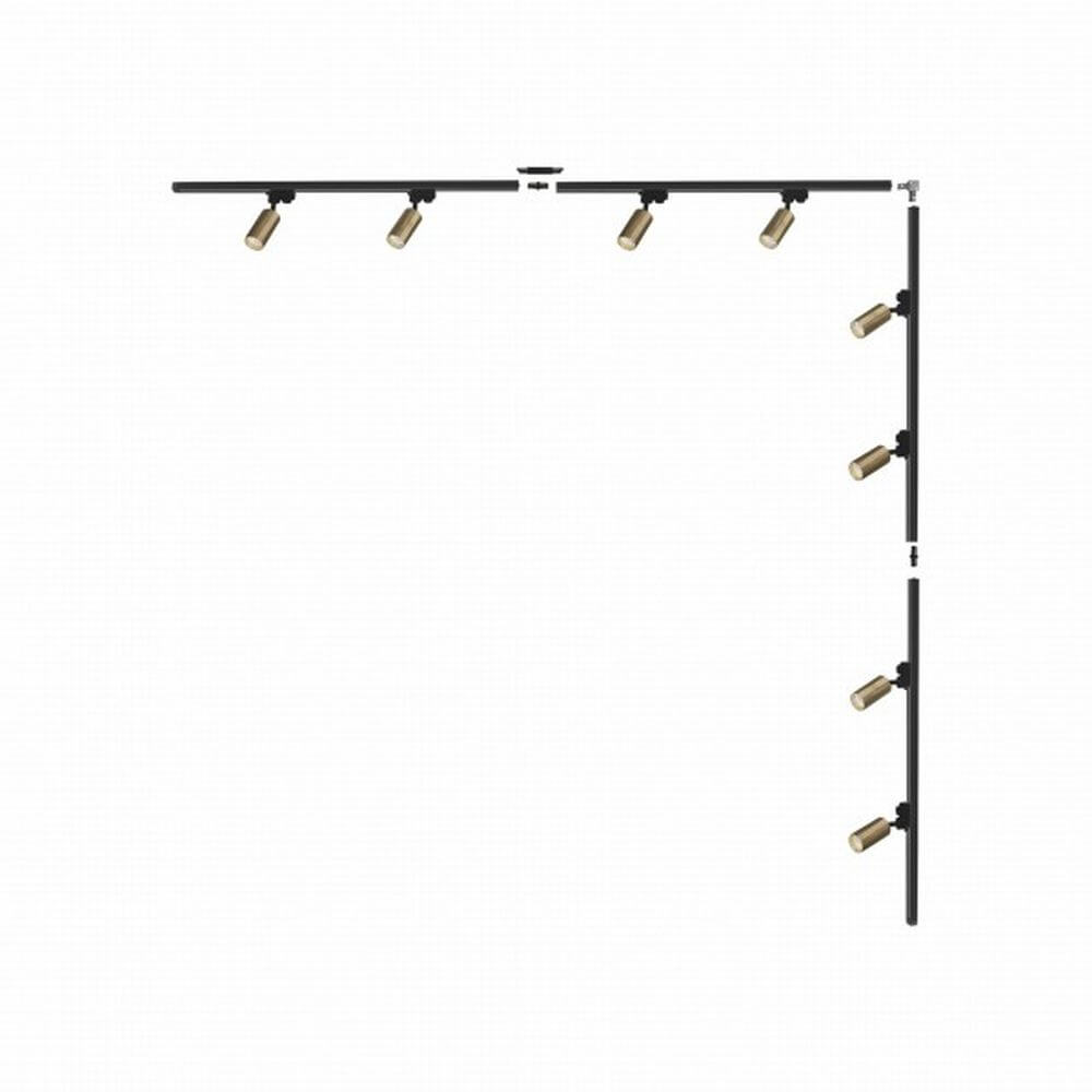 Zuma Line Black set de iluminat pe șină cu reflectoare x35 W negru-auriu 3582