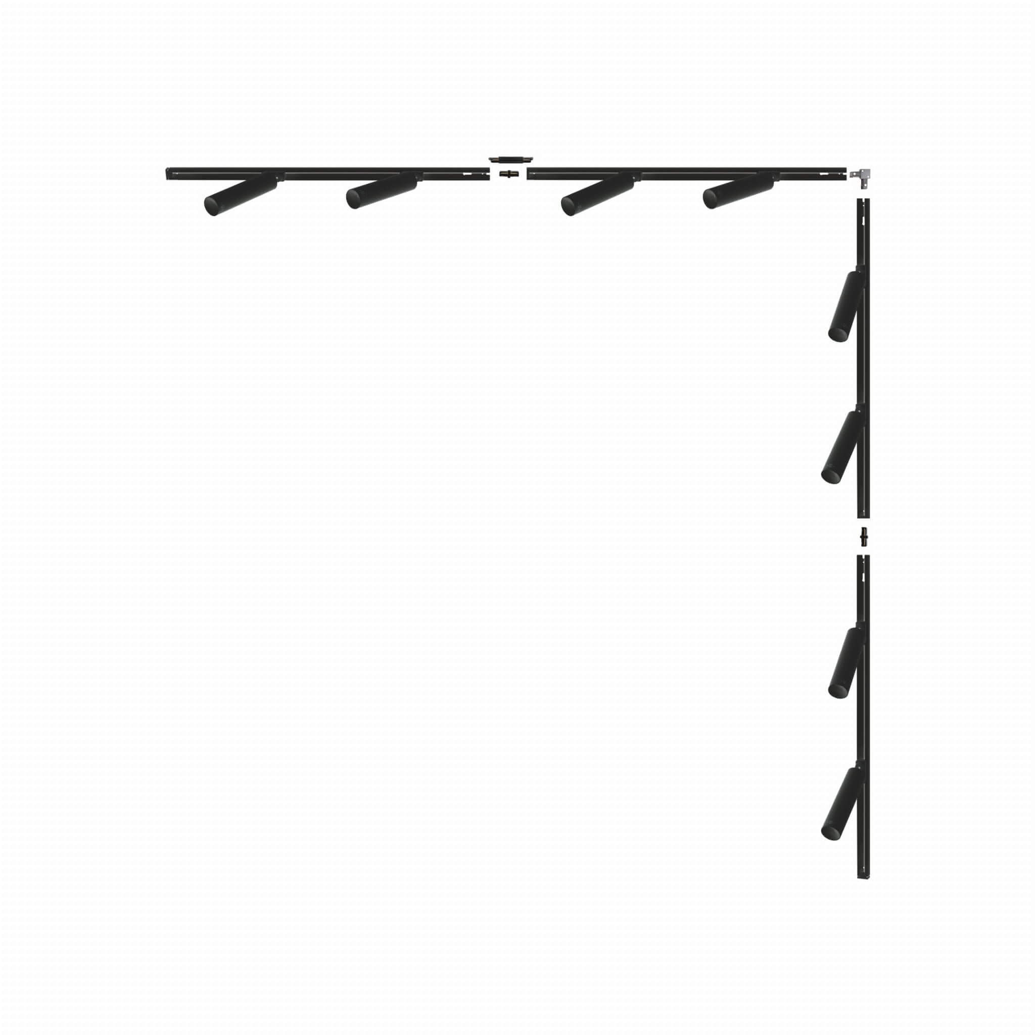 Zuma Line Black set de iluminat pe șină cu reflectoare x35 W negru 3588